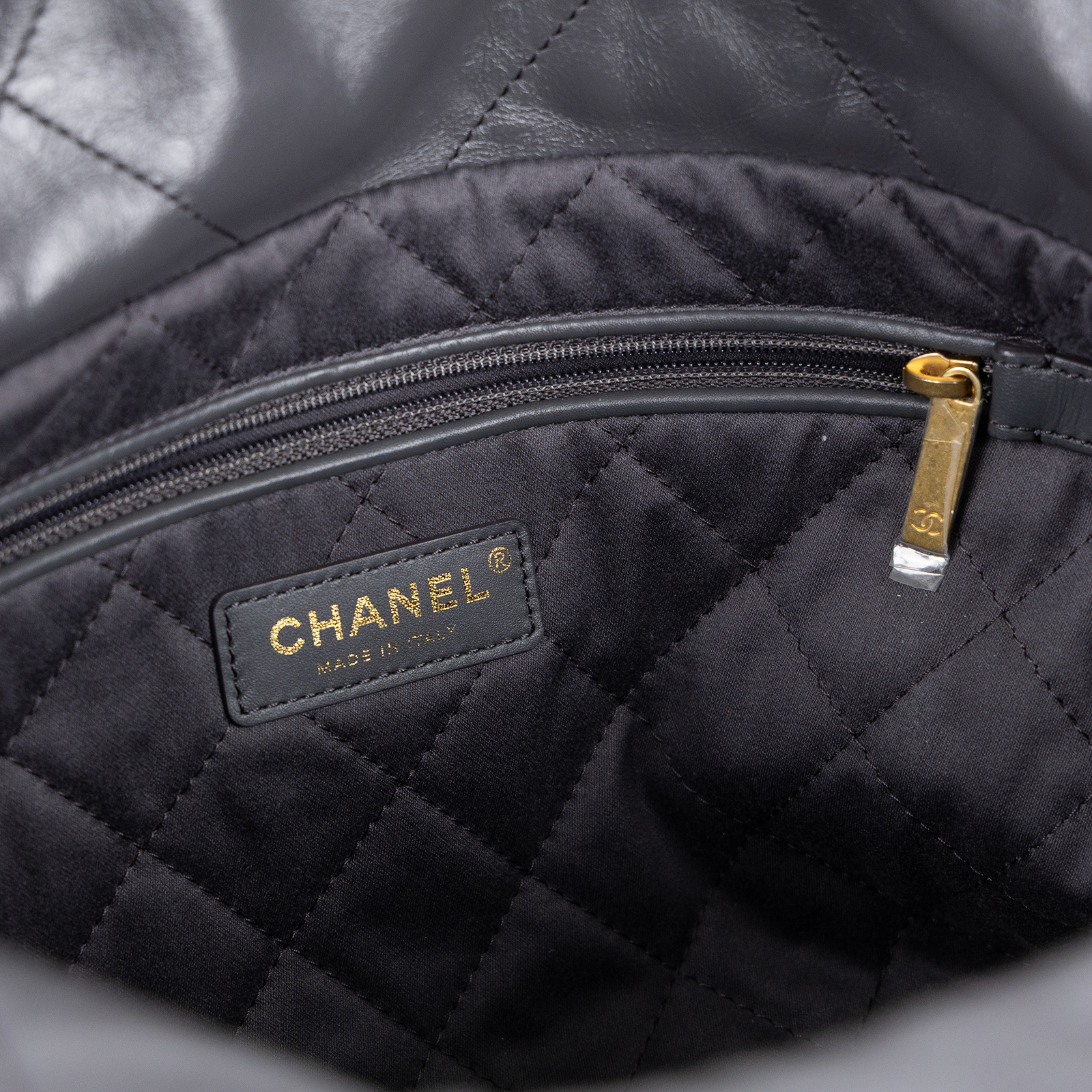 香奈兒 CHANEL 22 小型 流浪包 肩背包 AS3260 晶片款 灰金22包 小號 原廠盒子/防塵袋/內袋