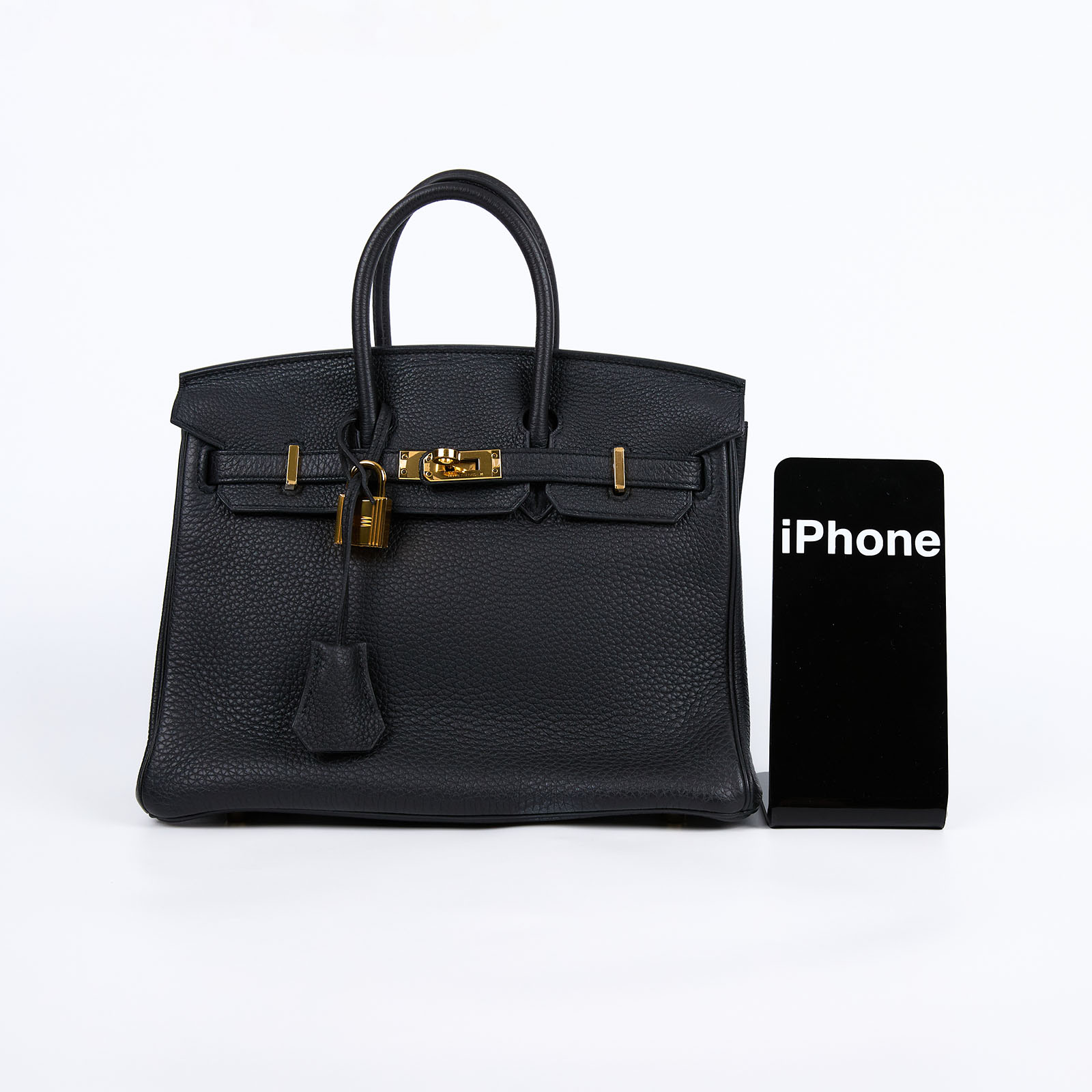 愛馬仕 Hermes Birkin Bag 柏金包 25 BK25 CCT919DT C刻 黑BIRKIN25 防塵袋/鎖組/雨衣