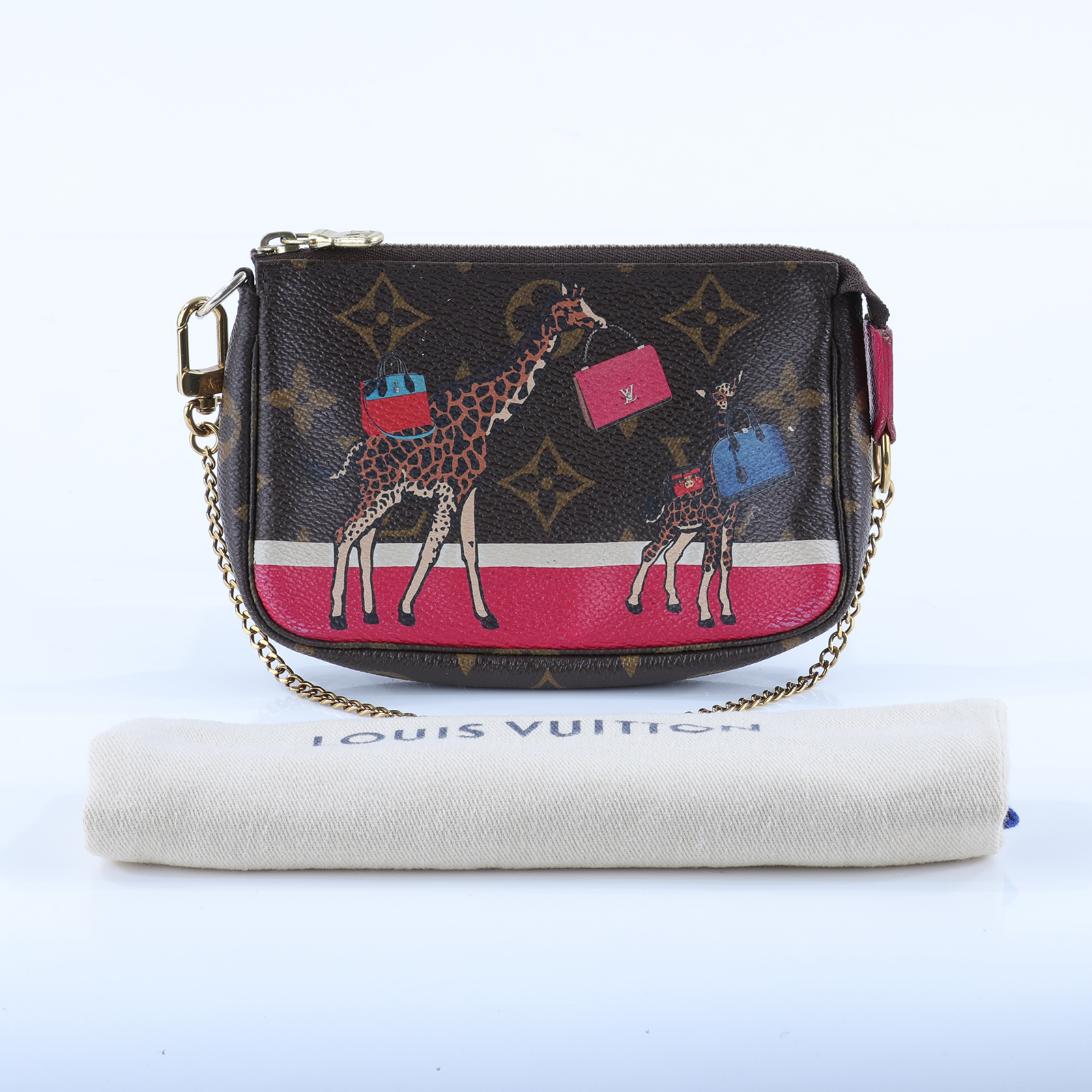 路易威登 LOUIS VUITTON Mini Pochette Accessoires 麻將包 手提包 手拿包 M62087  防塵袋