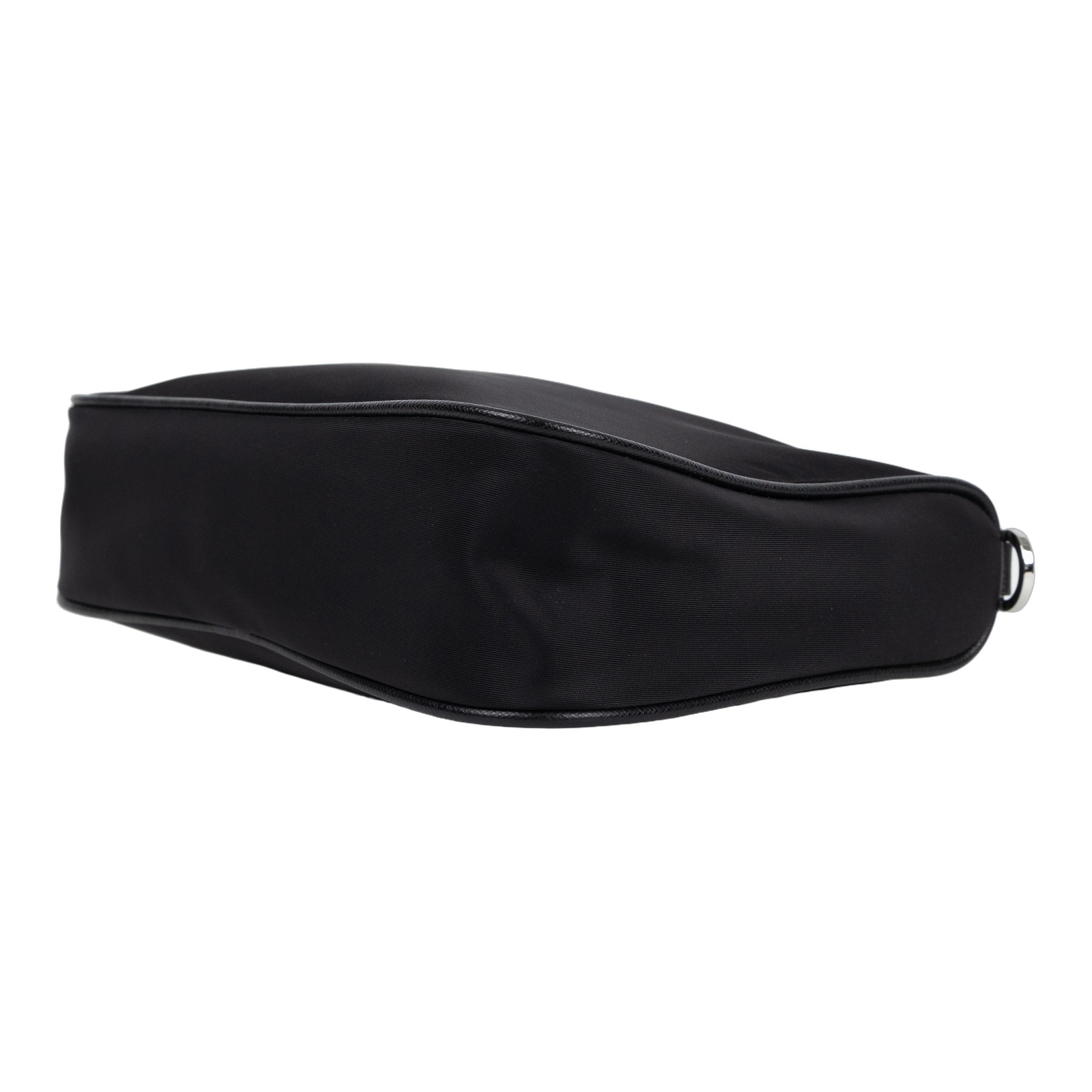 普拉達 PRADA Re-Nylon Saffiano 皮革肩背袋 2VH113_2DMH 黑尼龍二合一斜背包 背帶/子包/防塵袋