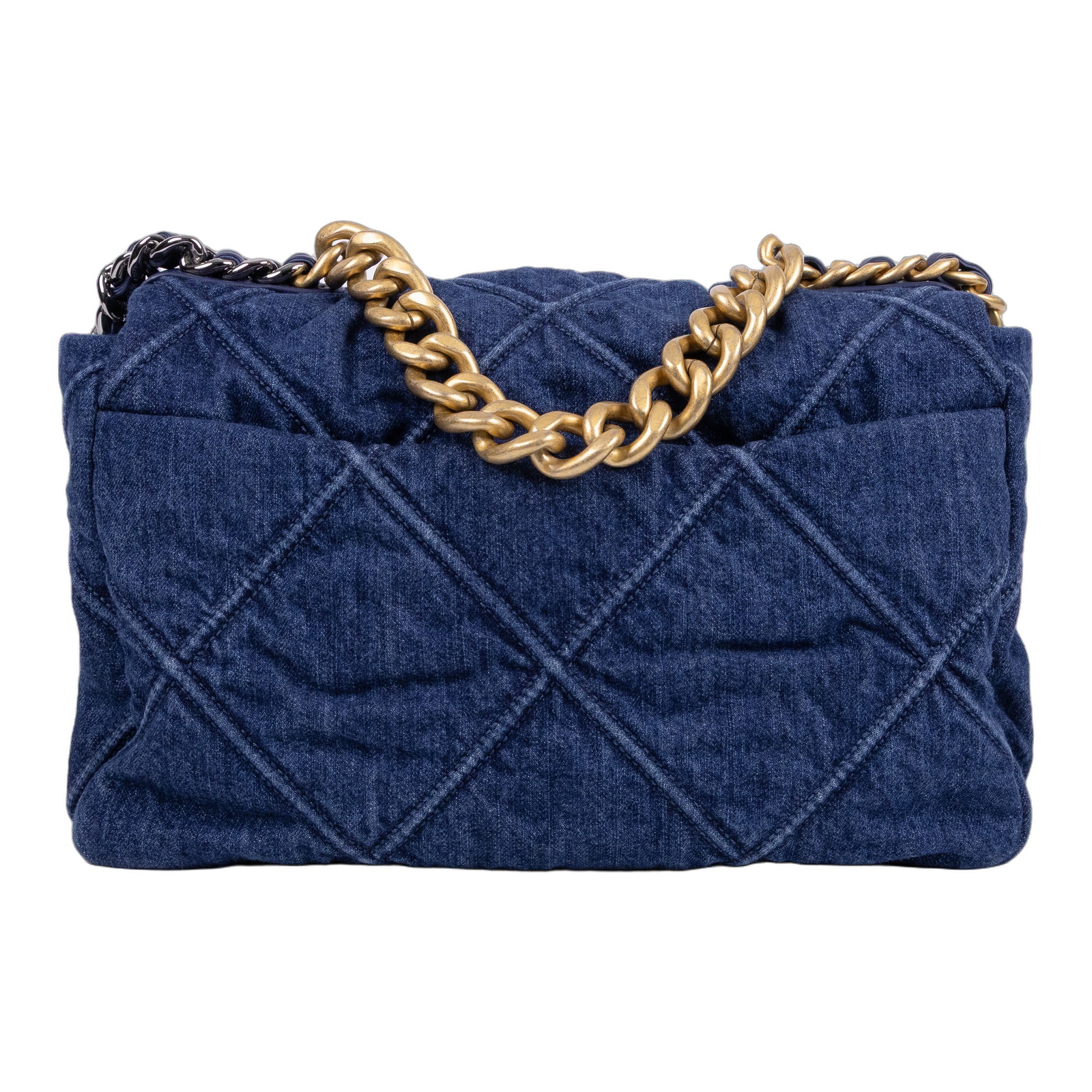 香奈兒 CHANEL 19 大型口蓋包 AS1161 B02876 29開牛仔19包 中號 防塵袋/原廠盒子/購買證明/保證卡