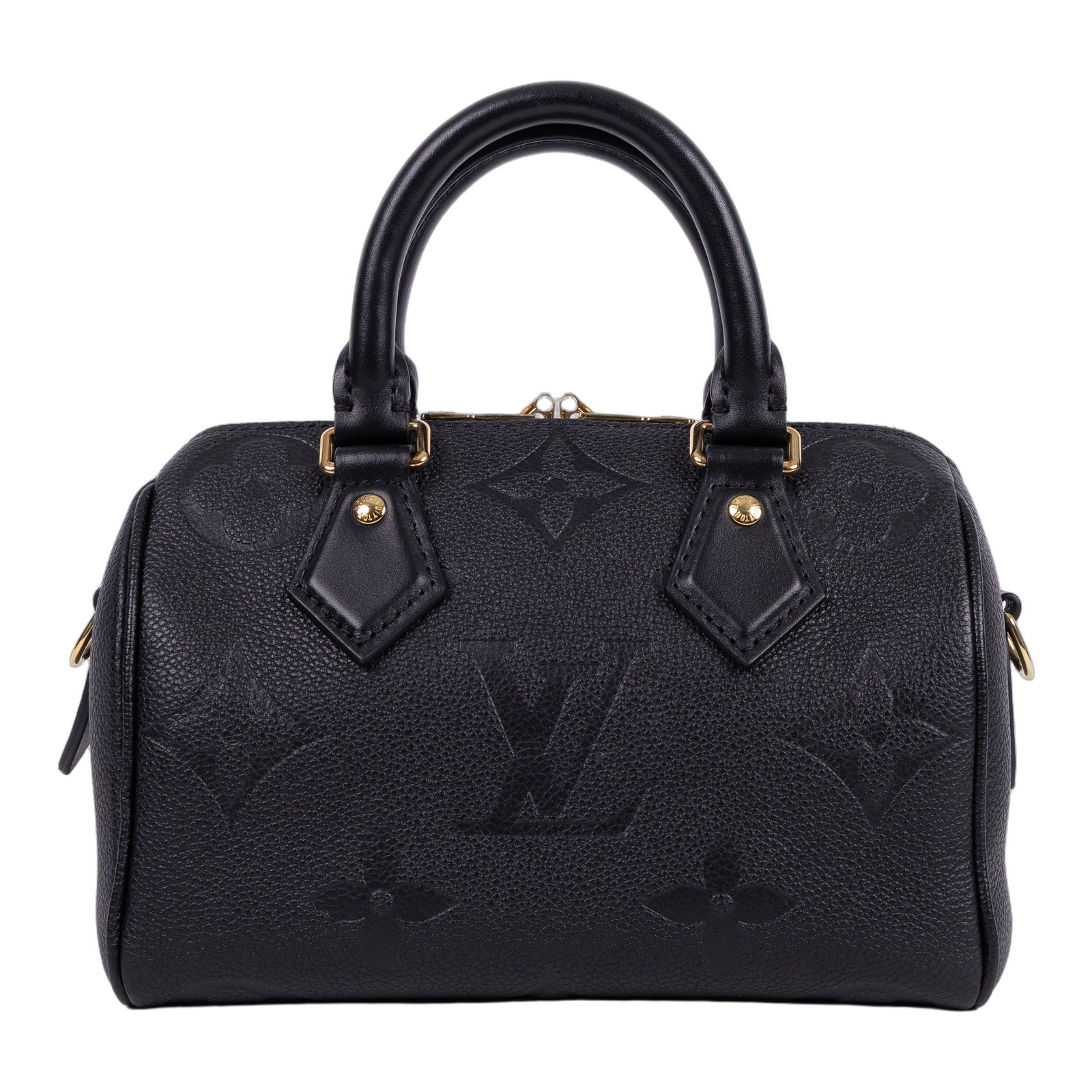 路易威登 LOUIS VUITTON Speedy Bandoulière  20 Noir 手提 斜背 波士頓包 M58953 晶片款  防塵袋/原廠盒子/購買證明/鎖頭/鑰匙/背帶
