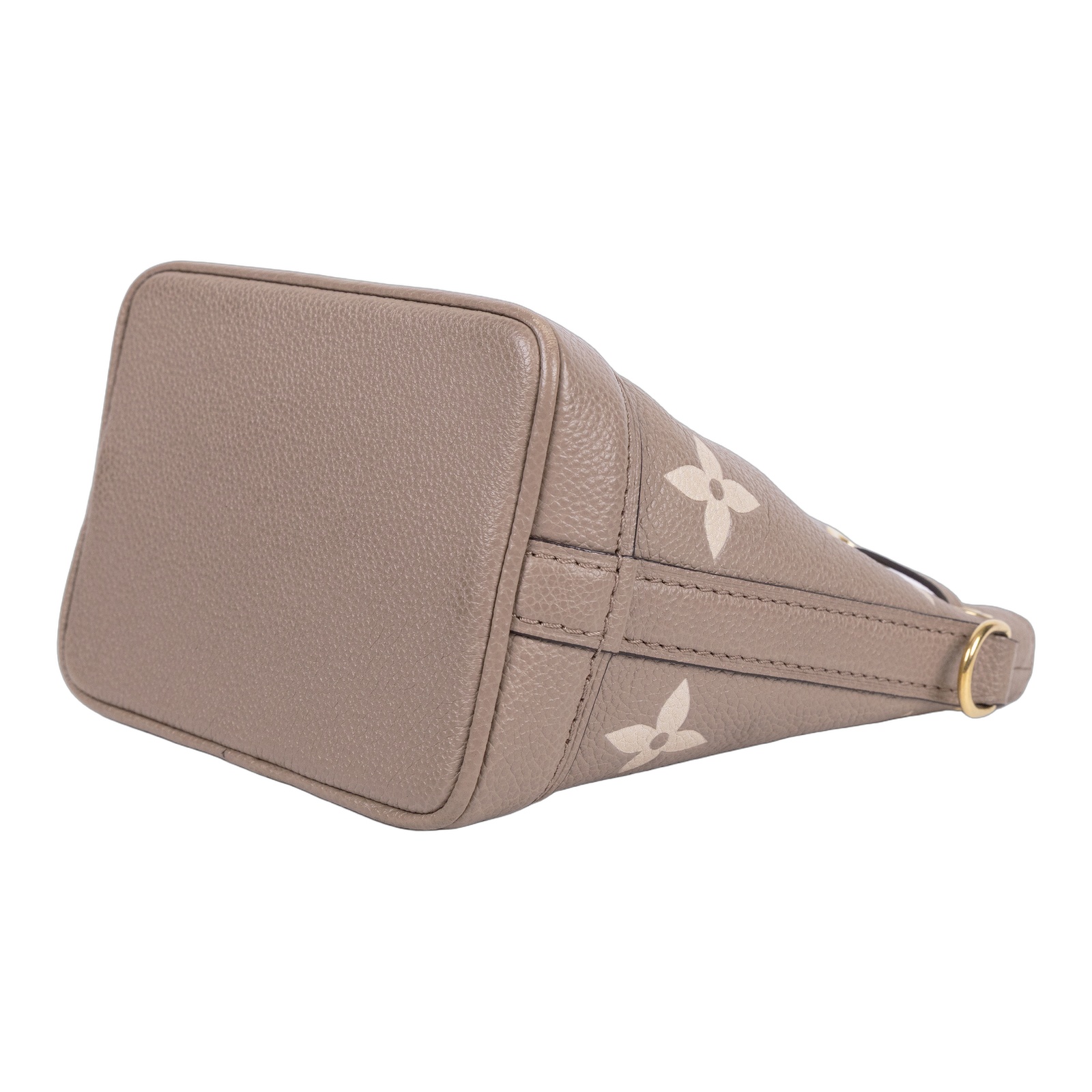 路易威登 LOUIS VUITTON Nano Noé 束口水桶包 Tourterelle 灰色 Cream色 M46291 晶片款  背帶X2