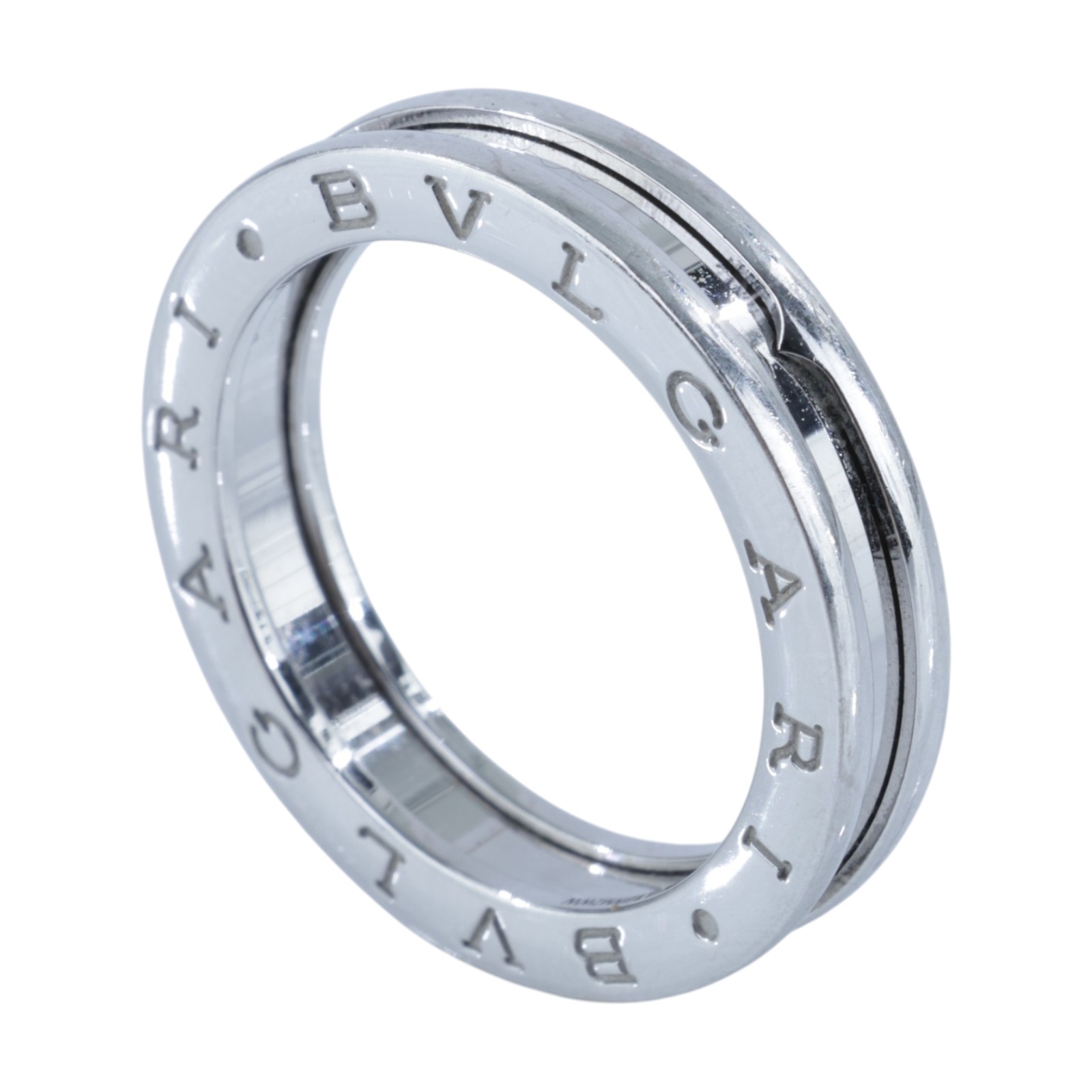 寶格麗 BVLGARI B.zero1 Ring 戒指 白金 336032 WG B.ZERO1 單圈戒指#62 原廠盒子/保書/購買證明