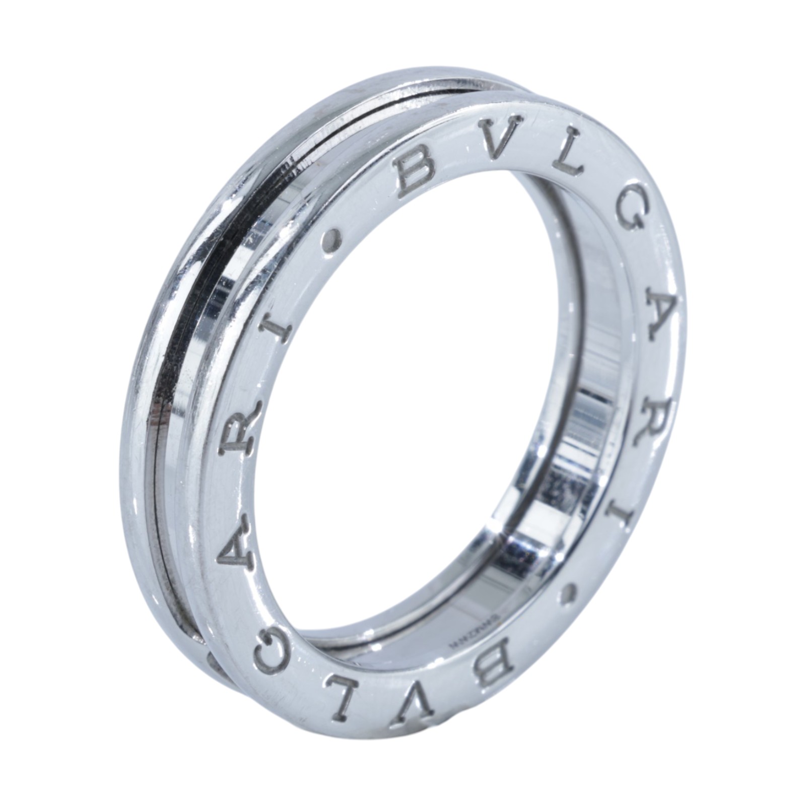 寶格麗 BVLGARI B.zero1 Ring 戒指 白金 336032 WG B.ZERO1 單圈戒指#62 原廠盒子/保書/購買證明