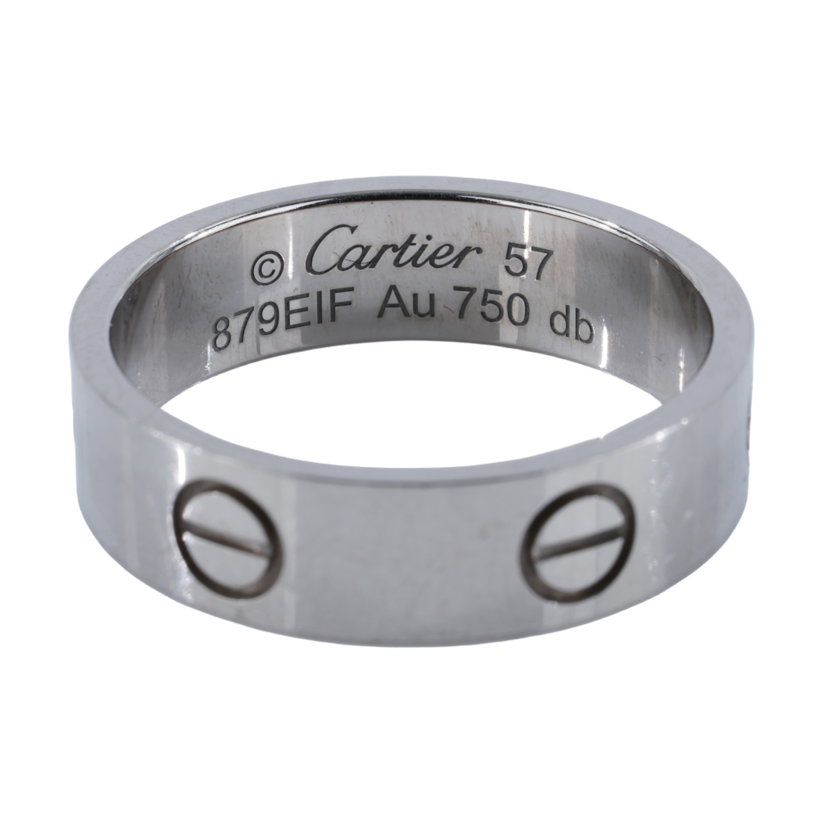 卡地亞 CARTIER Love 戒指 經典款 B4084757 WG LOVE 戒指 #57 原廠盒子/防塵袋/保書/購買證明
