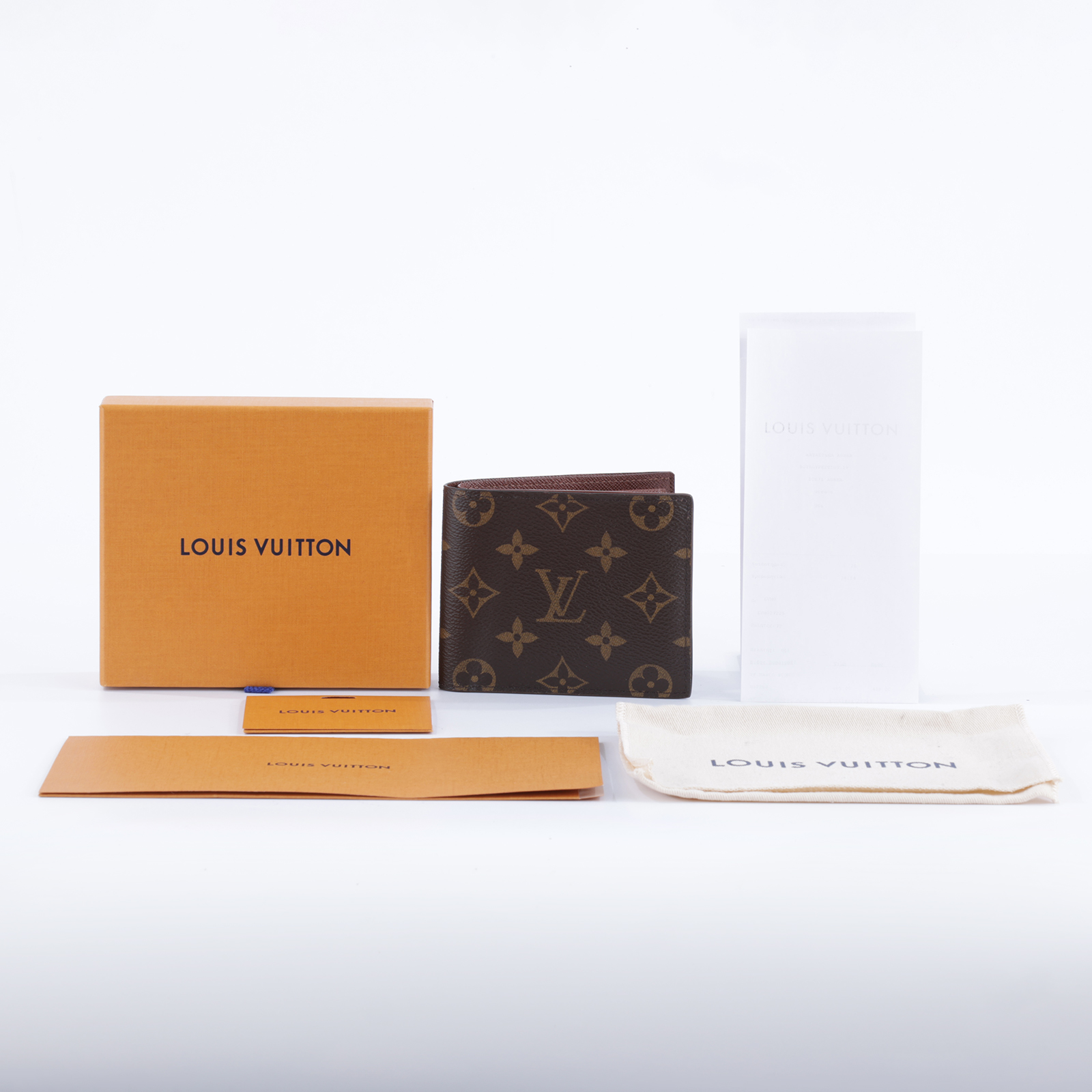 路易威登 LOUIS VUITTON Marco 錢包 短夾 M62288 晶片款 棕原花對折短夾 原廠盒子/防塵袋/購買證明