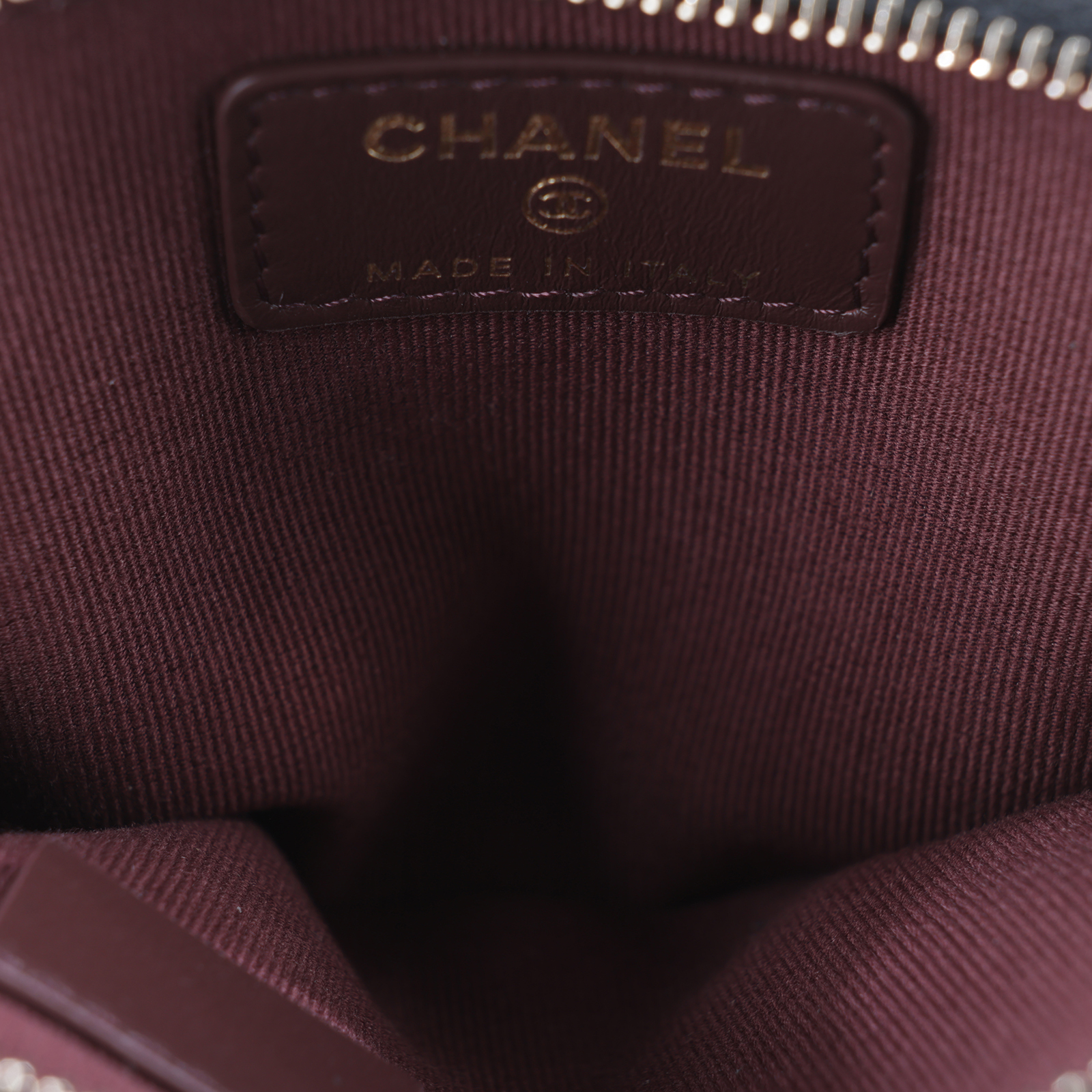 香奈兒 CHANEL CC Logo 5卡 拉鍊 零錢包 AP2061 晶片款 黑淡金荔枝吐司零錢包 原廠盒子/防塵袋