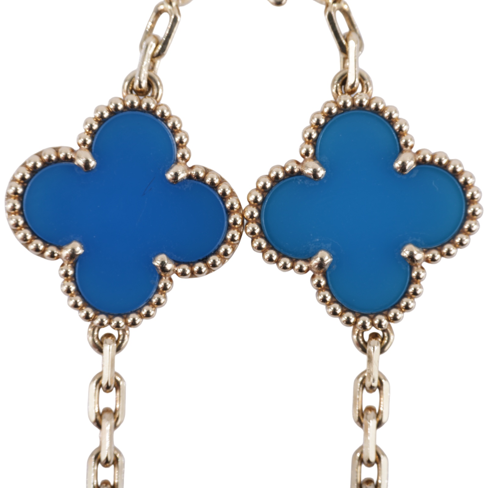 梵克雅寶 Van Cleef & Arpels Vintage Alhambra手鍊 5枚四葉幸運圖騰 VCARP34900  原廠盒子/防塵袋/保書
