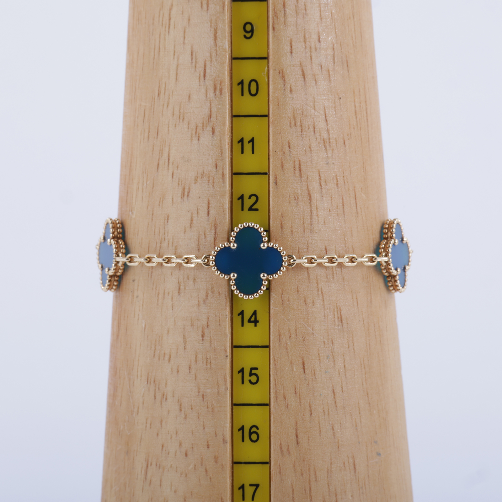 梵克雅寶 Van Cleef & Arpels Vintage Alhambra手鍊 5枚四葉幸運圖騰 VCARP34900  原廠盒子/防塵袋/保書