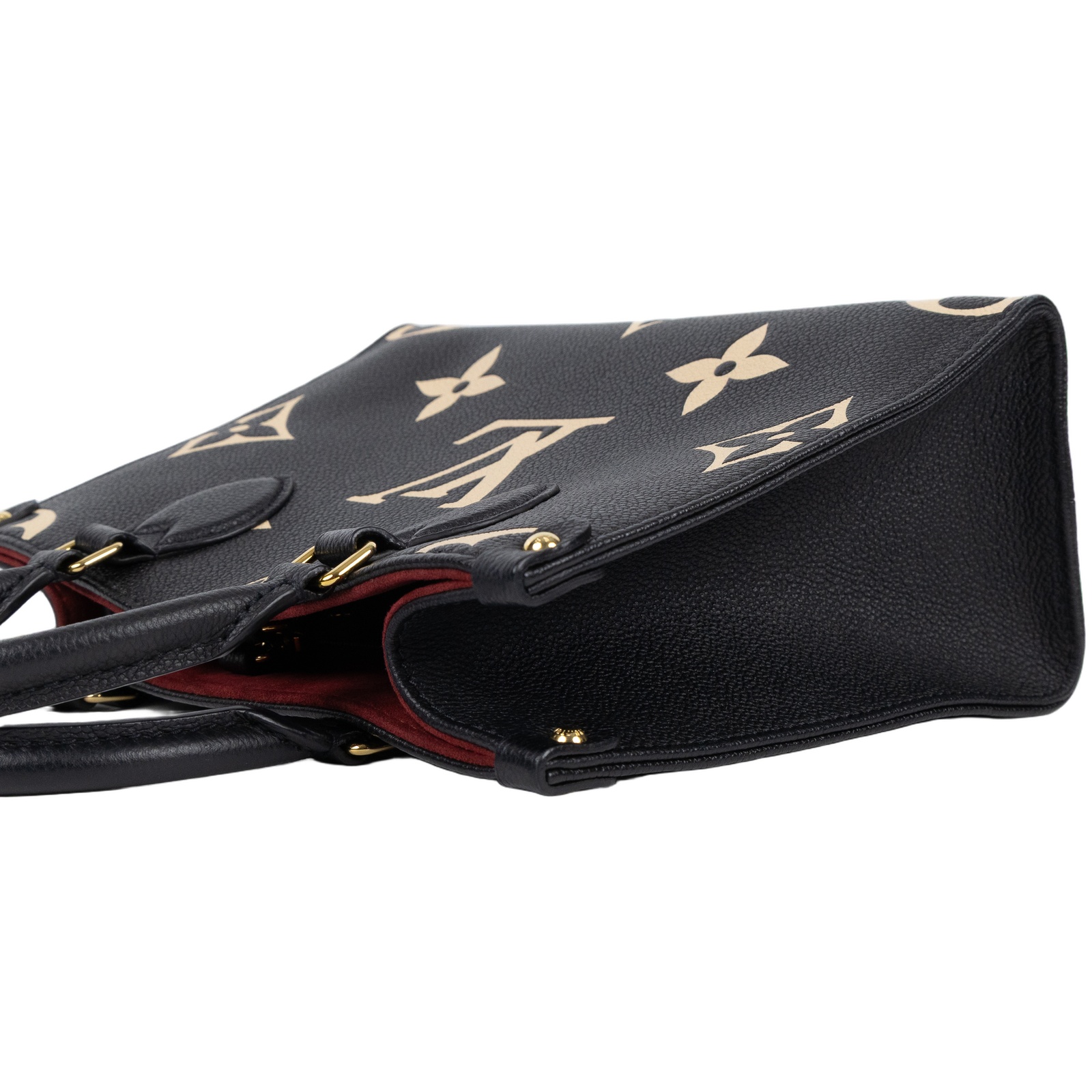 路易威登 LOUIS VUITTON OnTheGo PM 手提 肩背包 雙色 黑色 米白色  M45659 晶片款 黑米雙色ONTHEGO PM 防塵袋/背帶