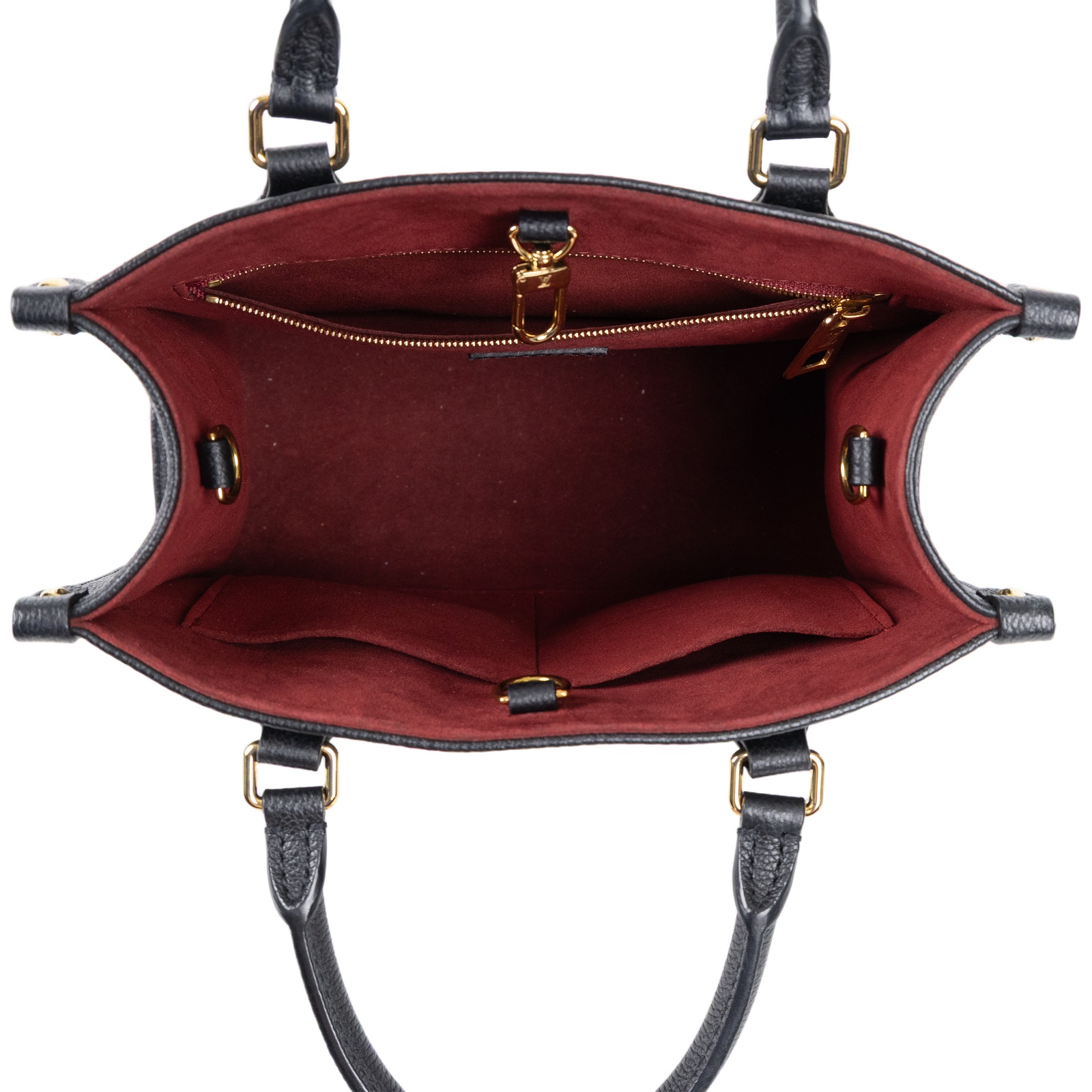路易威登 LOUIS VUITTON OnTheGo PM 手提 肩背包 雙色 黑色 米白色  M45659 晶片款 黑米雙色ONTHEGO PM 防塵袋/背帶