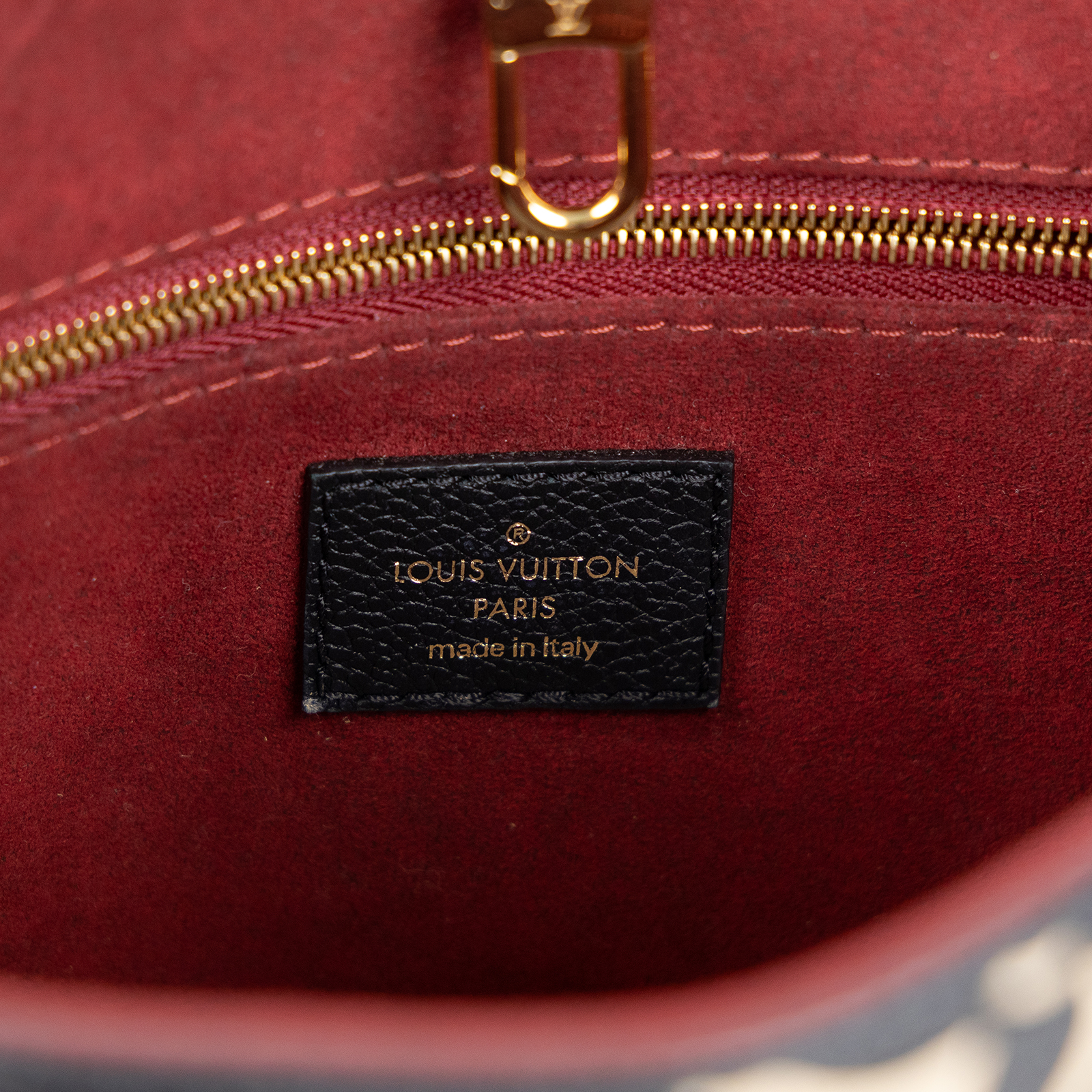 路易威登 LOUIS VUITTON OnTheGo PM 手提 肩背包 雙色 黑色 米白色  M45659 晶片款 黑米雙色ONTHEGO PM 防塵袋/背帶