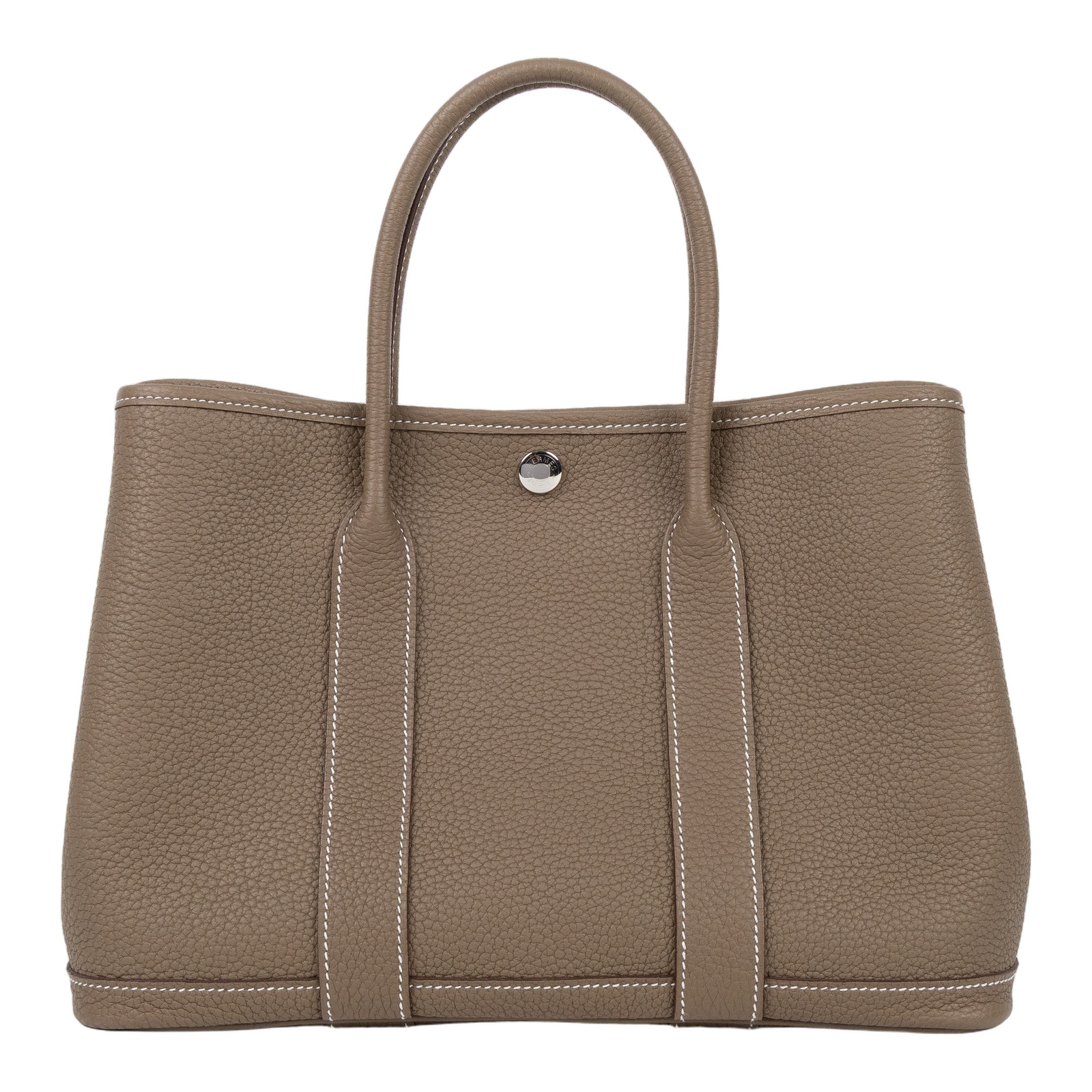 愛馬仕 Hermes Garden Party 花園派對包 30 大象灰 銀色五金 H051568CK18 /K SI 011 DB  原廠盒子/防塵袋/購買證明影本