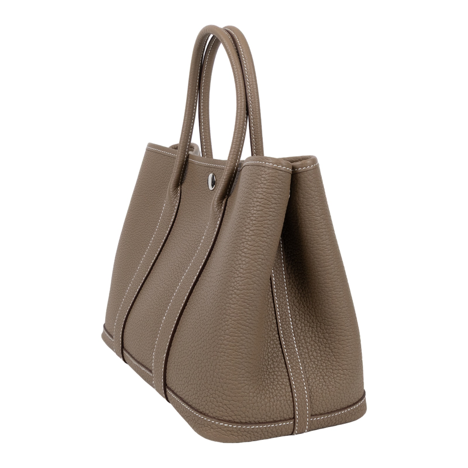 愛馬仕 Hermes Garden Party 花園派對包 30 大象灰 銀色五金 H051568CK18 /K SI 011 DB  原廠盒子/防塵袋/購買證明影本