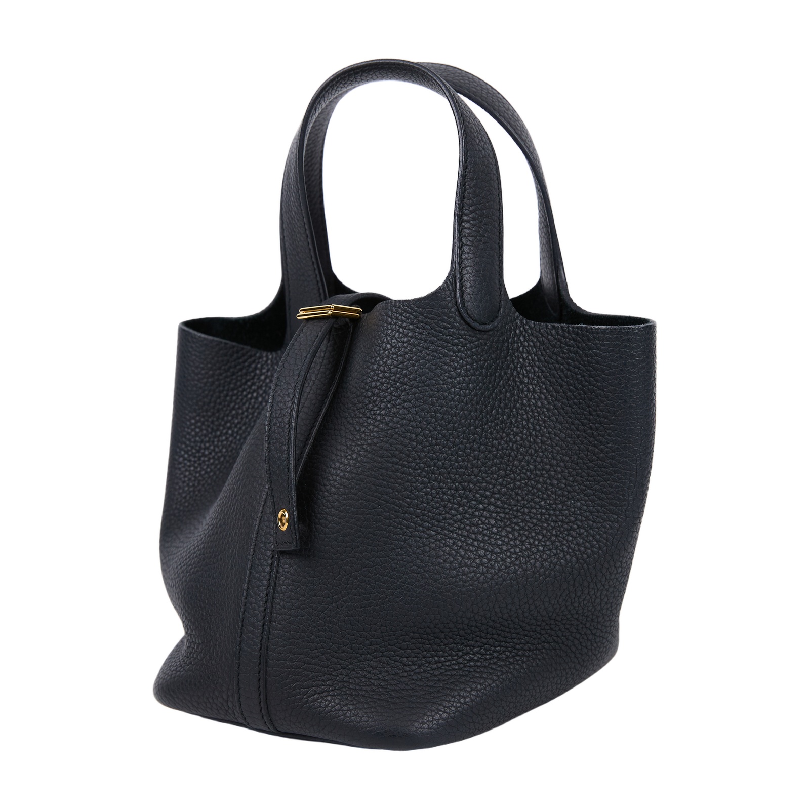 愛馬仕 Hermes Picotin Lock 18 菜籃子包 金色五金 黑色 H056289CC89 /Y FM 010 PM  原廠盒子/鎖組/購買證明