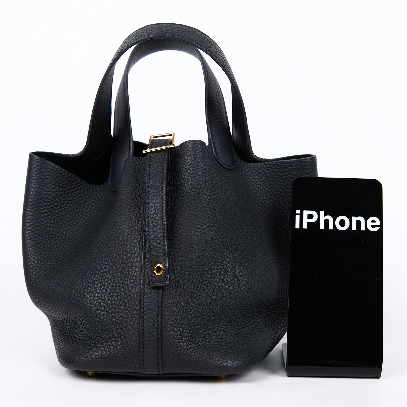 愛馬仕 Hermes Picotin Lock 18 菜籃子包 金色五金 黑色 H056289CC89 /Y FM 010 PM  原廠盒子/鎖組/購買證明