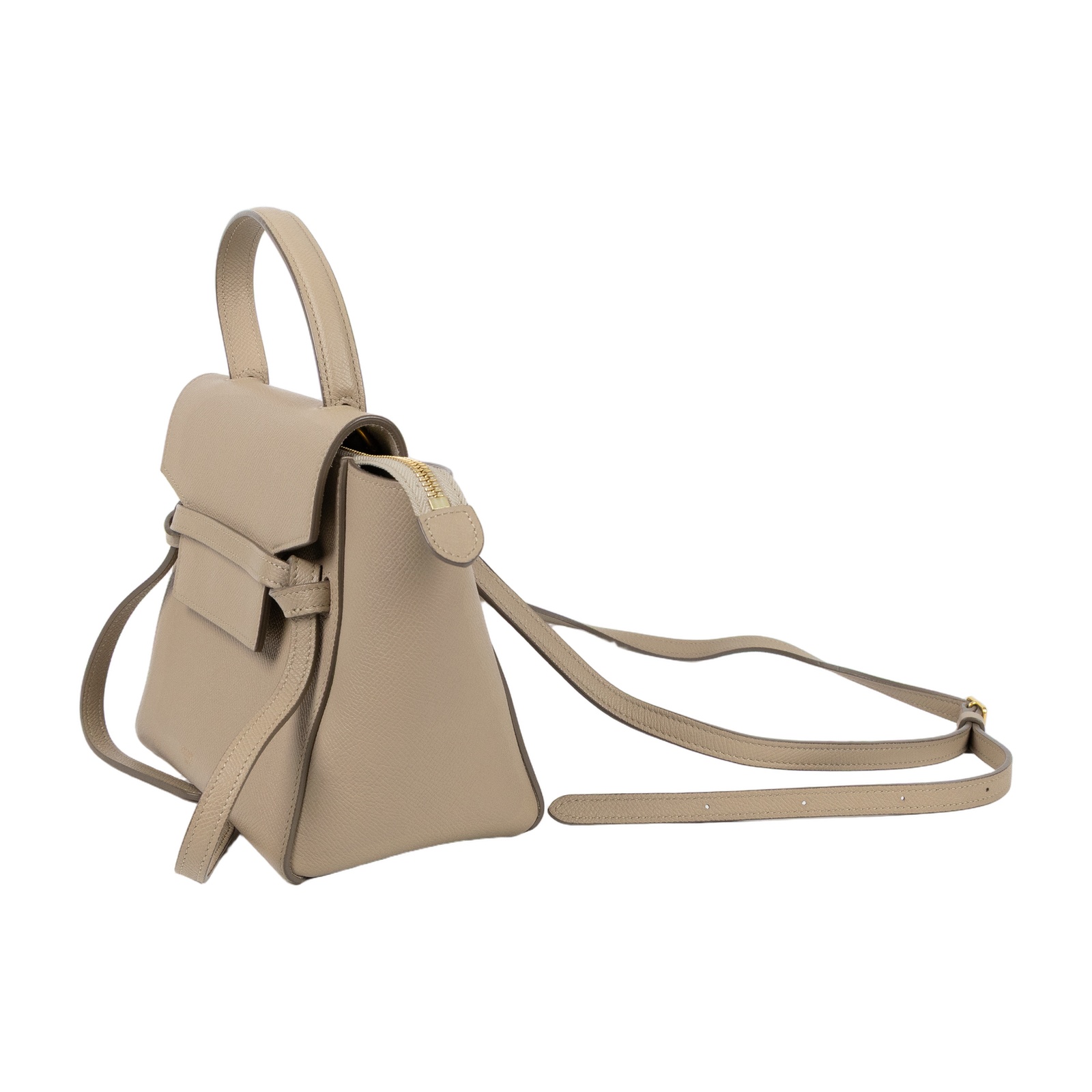 思琳 CELINE 珠地小牛皮 袖珍型 Belt 手袋 189003ZVA 奶茶色BELT BAG 鯰魚包 NANO 背帶