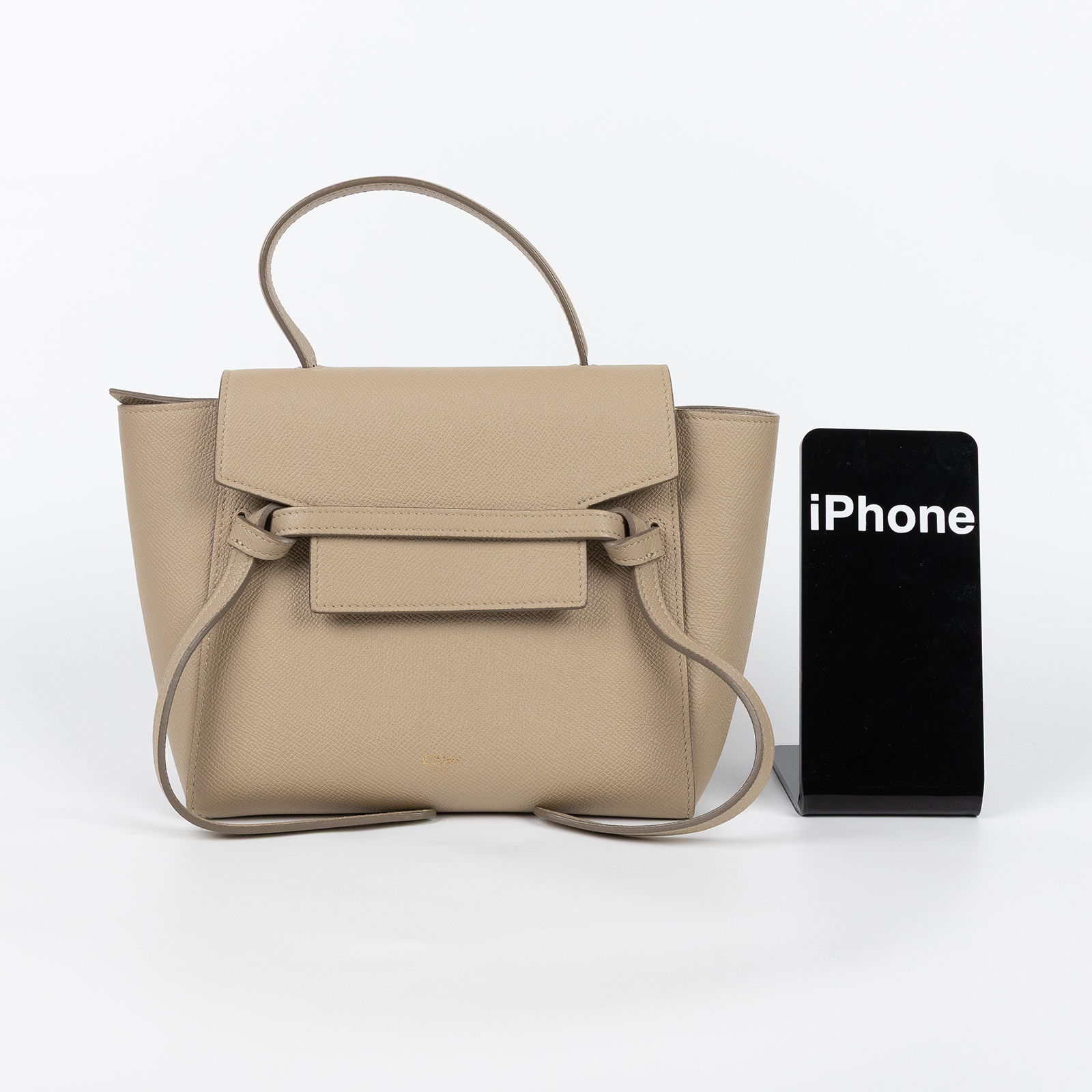思琳 CELINE 珠地小牛皮 袖珍型 Belt 手袋 189003ZVA 奶茶色BELT BAG 鯰魚包 NANO 背帶