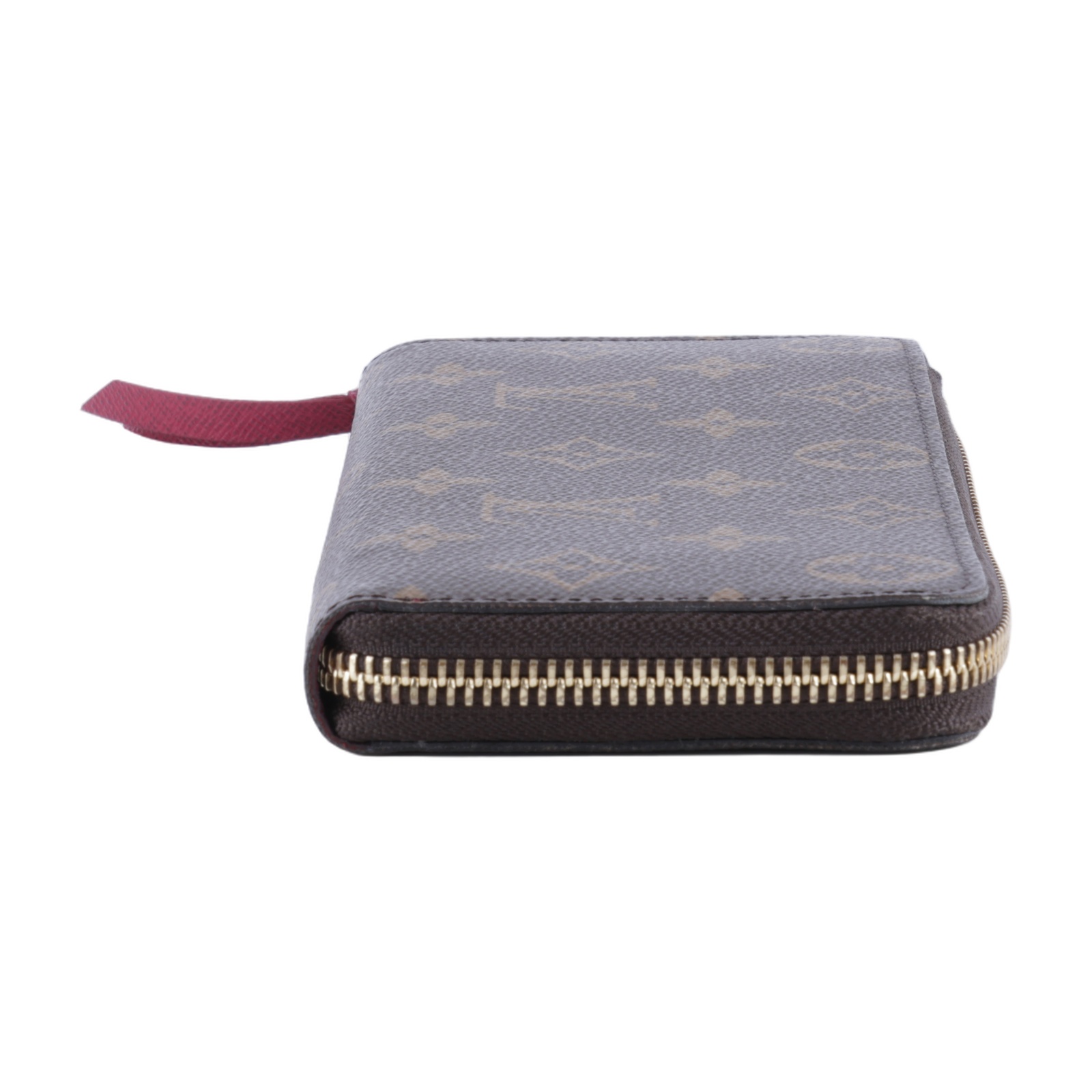 路易威登 LOUIS VUITTON Clémence 錢包 拉鍊 長夾 經典帆布 紫紅色 M60742 晶片款 原花拼紫紅Clémence拉鍊長夾 無附屬品