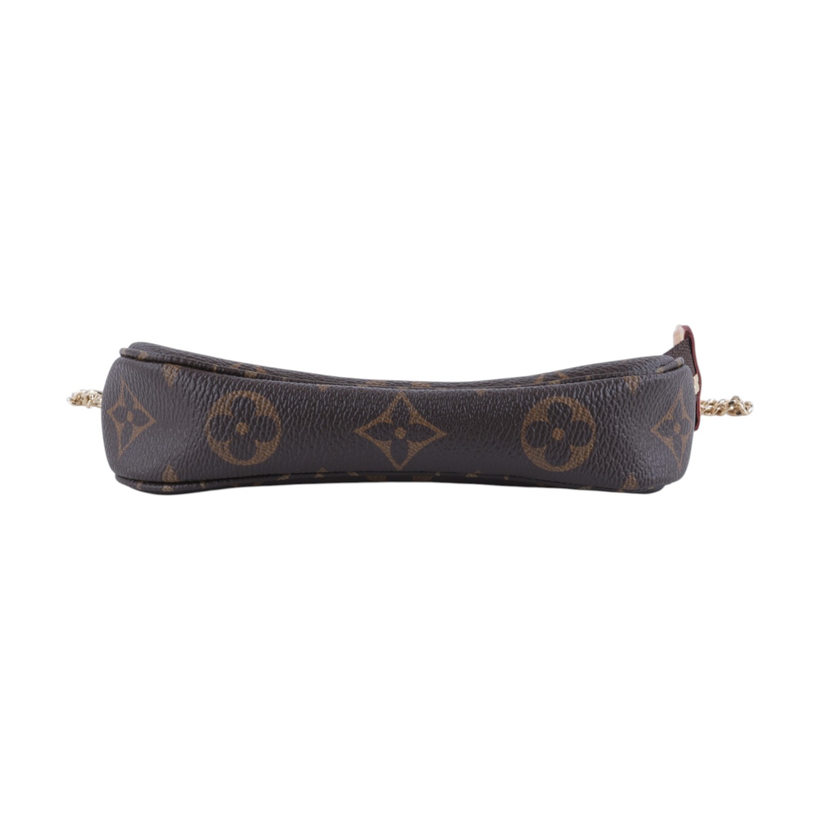 路易威登 LOUIS VUITTON Monogram塗層帆布 鏈帶 迷你小皮包 M58009 原花POUCH 原廠盒子/防塵袋/購買證明