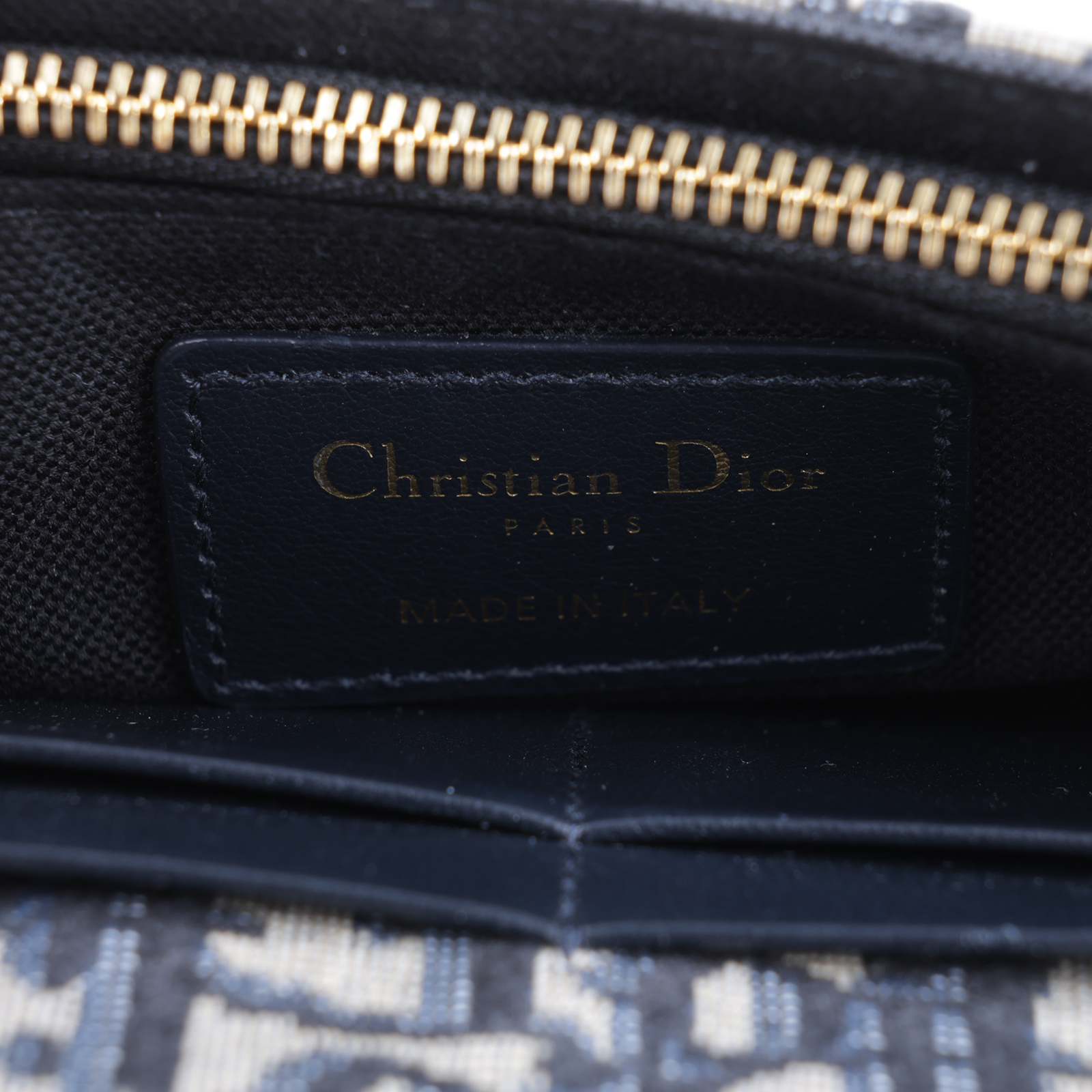 迪奧 CHRISTIAN DIOR Lady Dior My 帆布 鍊條 肩背 手拿包 S2086UTZQ  原廠盒子/背帶