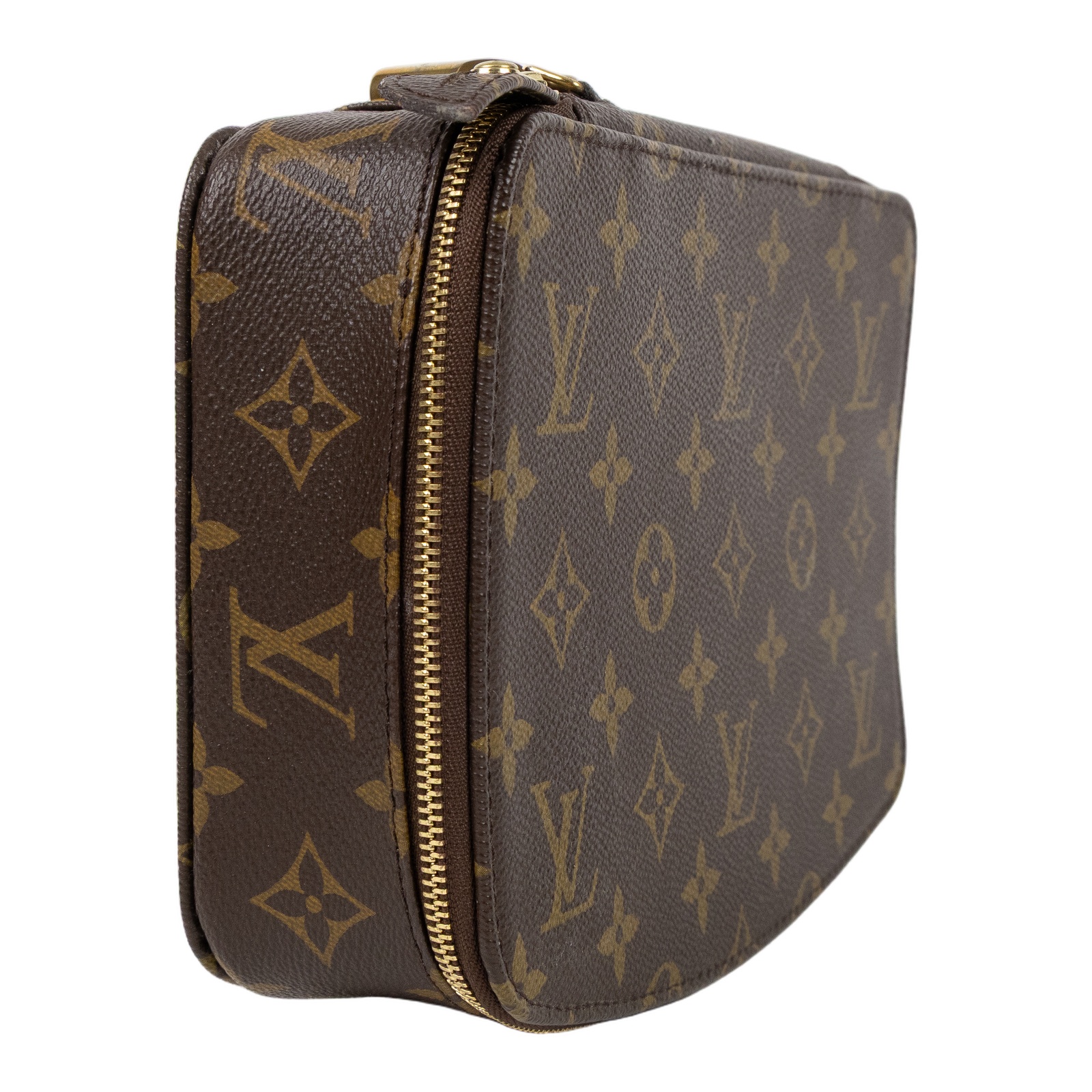 路易威登 LOUIS VUITTON 老花 Monogram 珠寶 飾品盒 M47350 原花珠寶收納盒 原廠盒子/購買證明/鎖頭