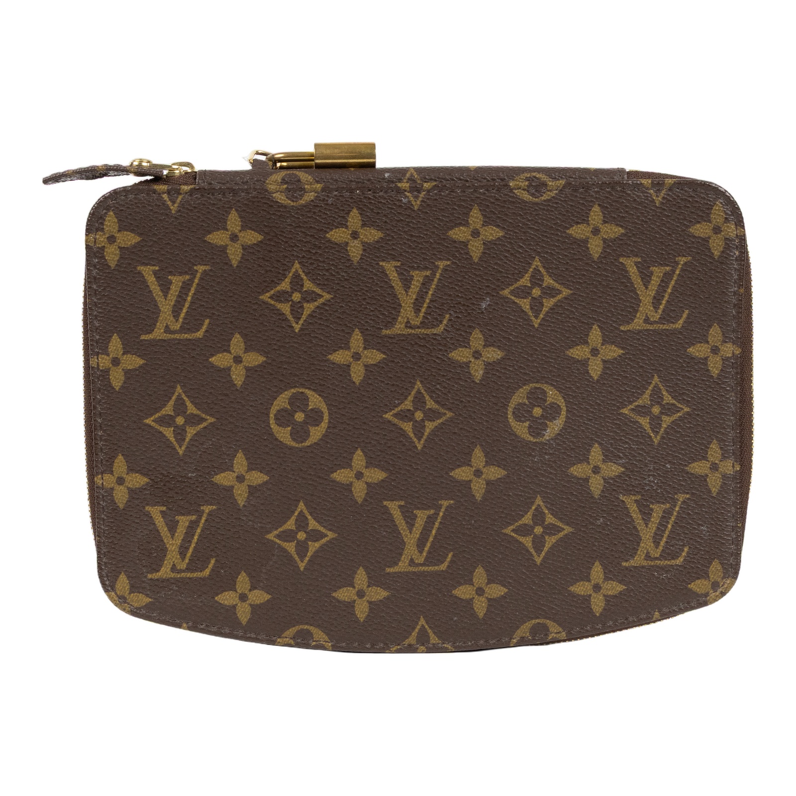 路易威登 LOUIS VUITTON 老花 Monogram 珠寶 飾品盒 M47350 原花珠寶收納盒 原廠盒子/購買證明/鎖頭