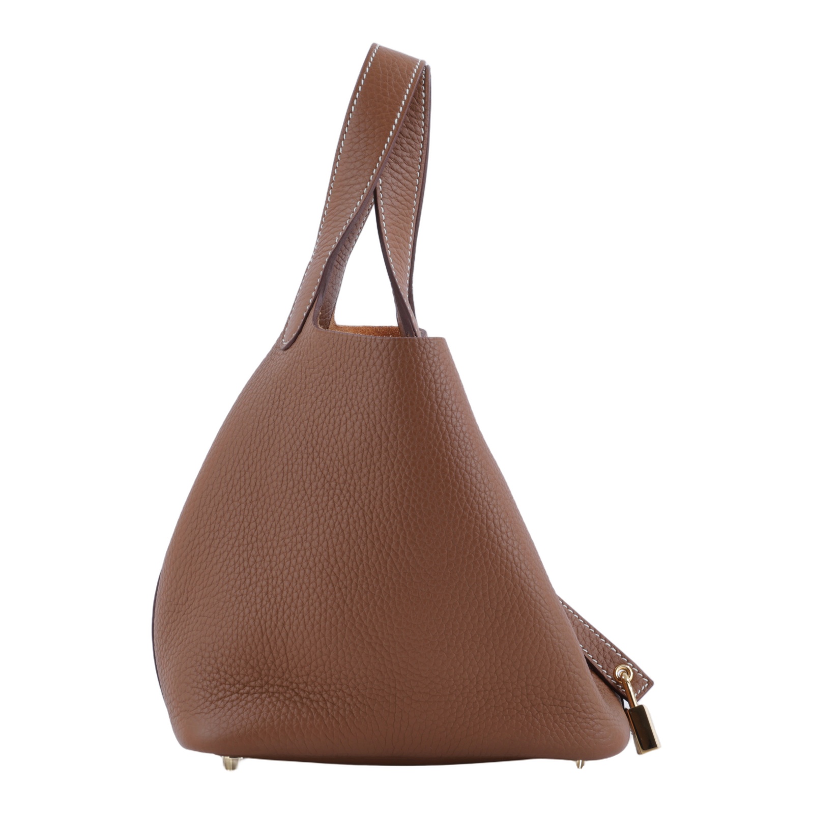 愛馬仕 Hermes Picotin Lock 18 菜籃子包 金色五金 金棕 H056289CC37 /K AK 001 MM  防塵袋/鎖組