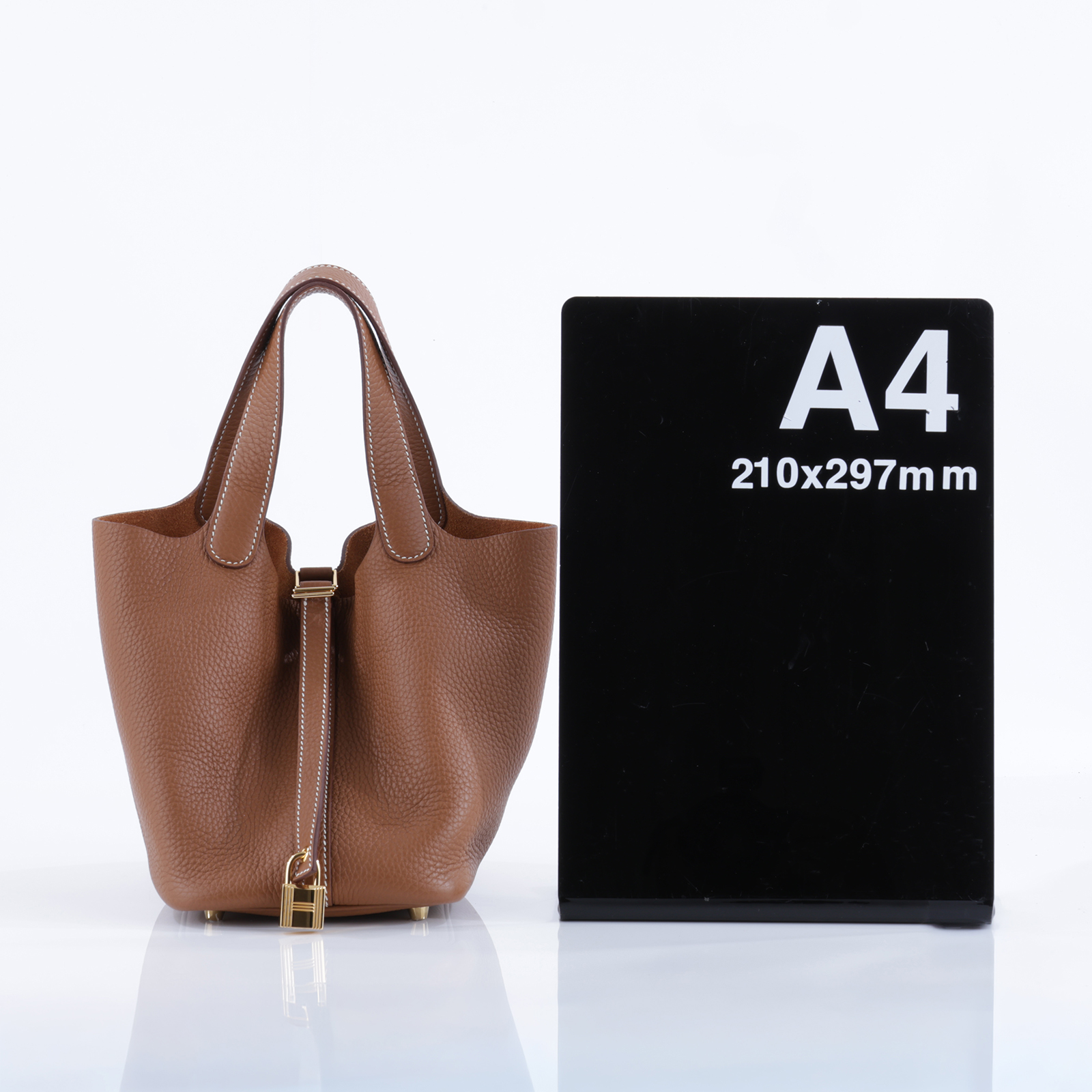 愛馬仕 Hermes Picotin Lock 18 菜籃子包 金色五金 金棕 H056289CC37 /K AK 001 MM  防塵袋/鎖組
