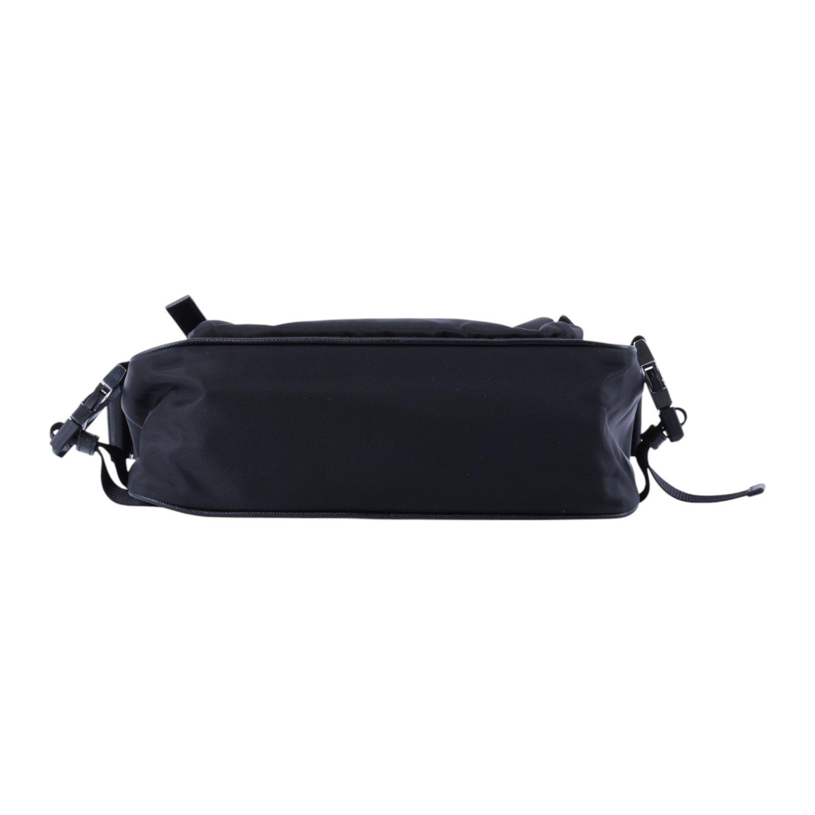 普拉達 PRADA Re-Nylon Saffiano皮革 肩背袋 中型 2VH192_2DMG 晶片款 黑Re-Nylon Saffiano中號肩背袋 防塵袋