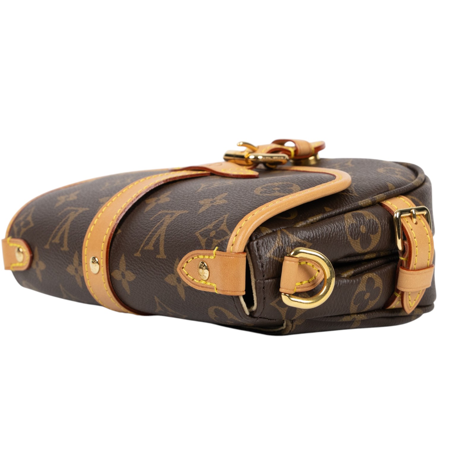 路易威登 LOUIS VUITTON Saumur BB  手提 馬鞍斜背包 M46740 晶片款 原花Saumur BB肩背包 防塵袋/背帶2
