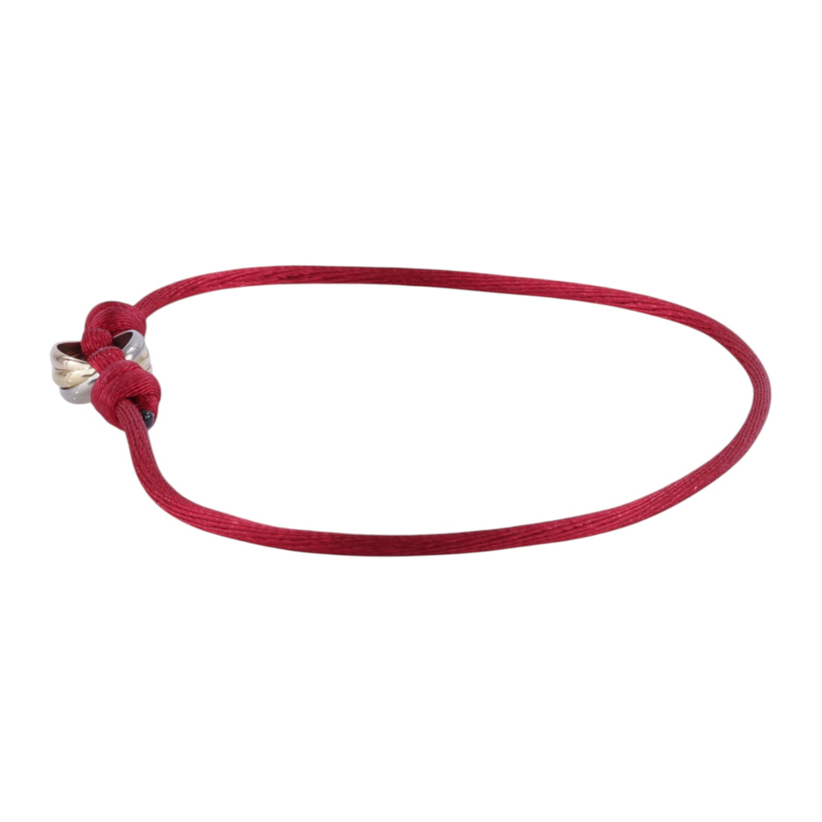 卡地亞 CARTIER Trinity 手環 B6016700 TRINITY紅棉繩手環 原廠盒子/保書