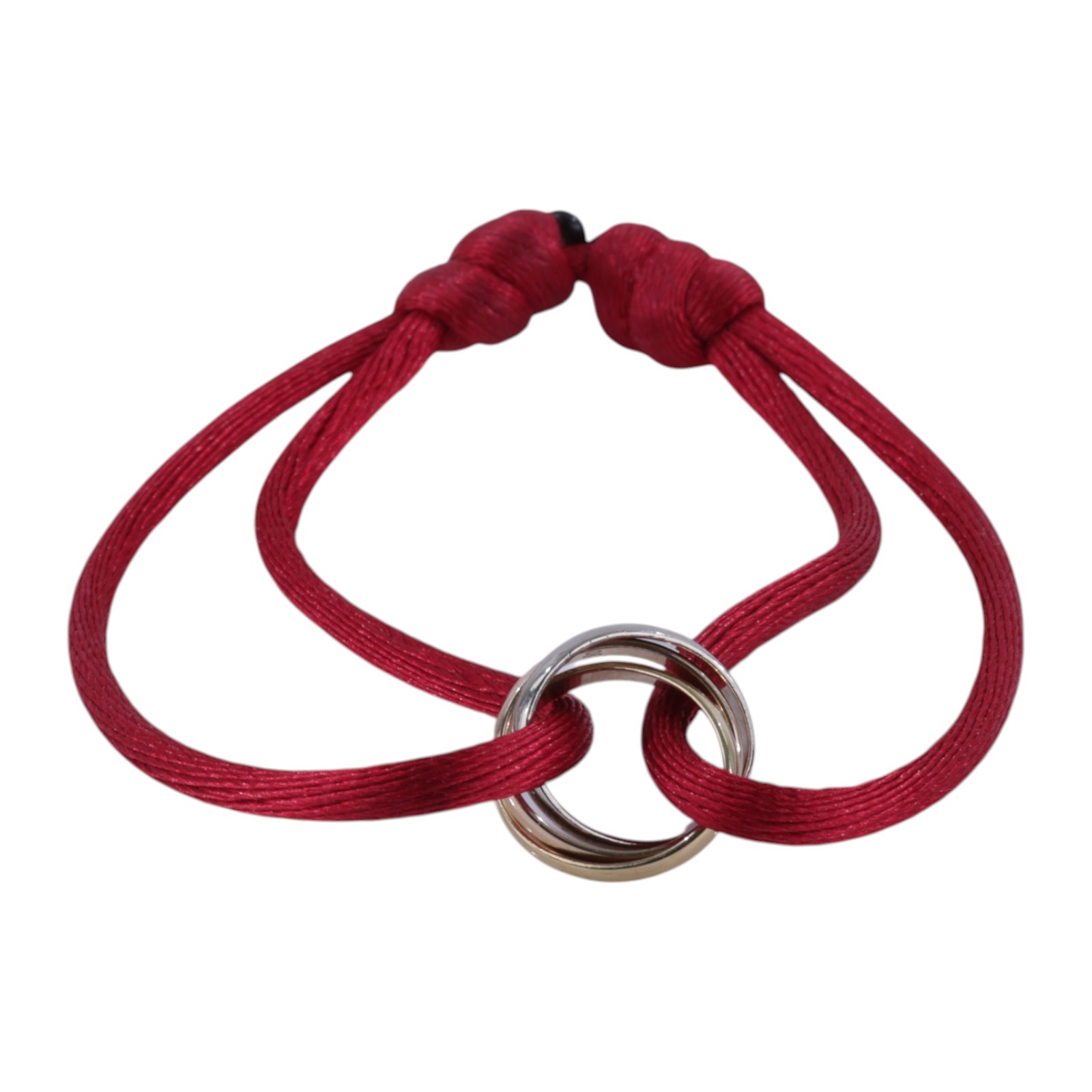 卡地亞 CARTIER Trinity 手環 B6016700 TRINITY紅棉繩手環 原廠盒子/保書