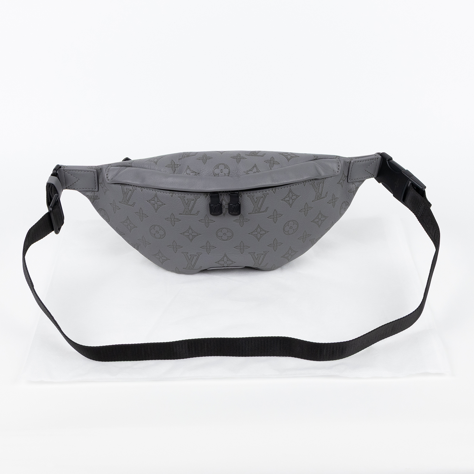 路易威登 LOUIS VUITTON Discovery 腰包 灰色 M46108 晶片款 灰壓花DISCOVERY腰包 無附屬品