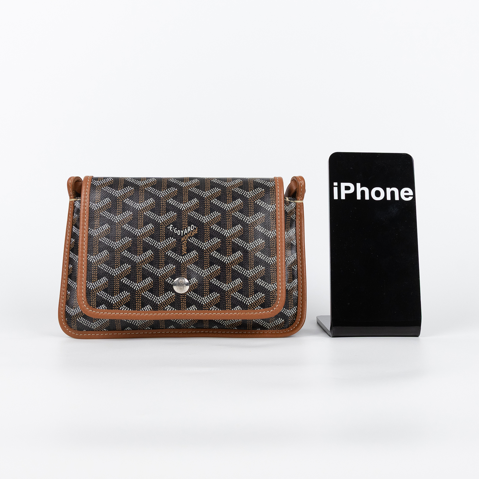 高雅德 GOYARD Plumet Pocket Wallet 肩背 隨身錢包 PLUMETPMLTY 咖黑PLUMET 防塵袋
