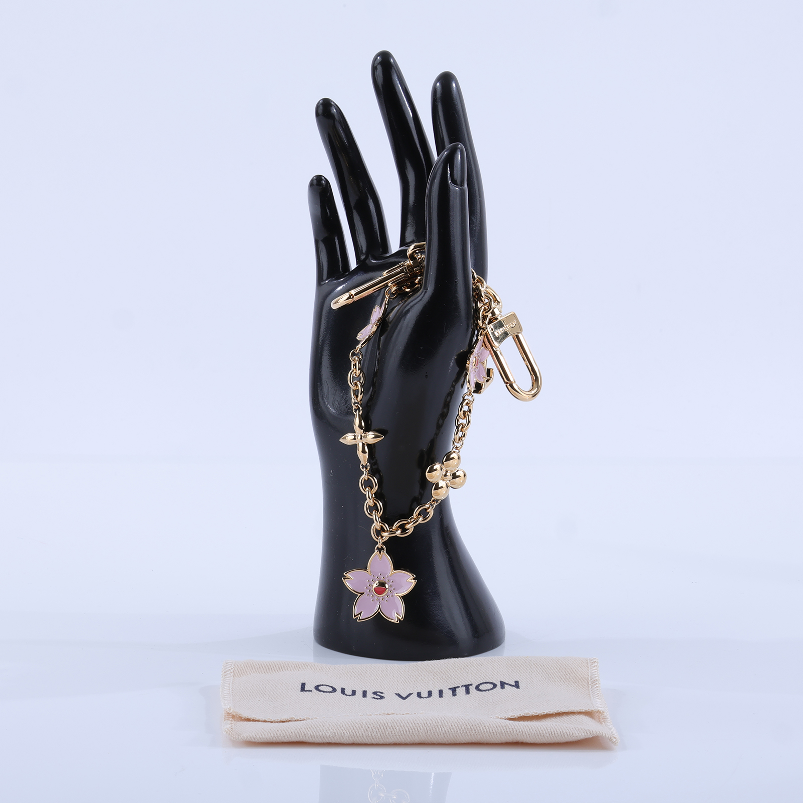 路易威登 LOUIS VUITTON LV x TM 村上隆 Cherry Blossom 包包吊飾 M02540  防塵袋