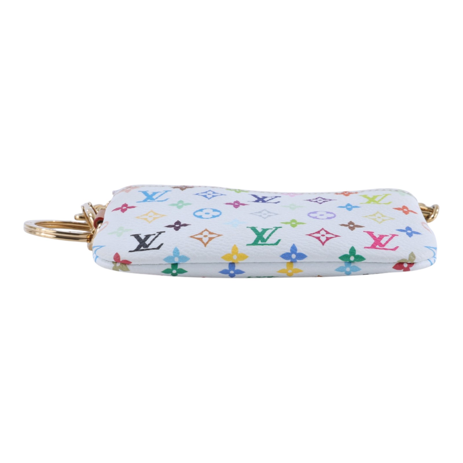路易威登 LOUIS VUITTON LV x TM 村上隆 手機套 手機掛繩 零錢包 M14099 白彩零錢包手機掛鍊 原廠盒子
