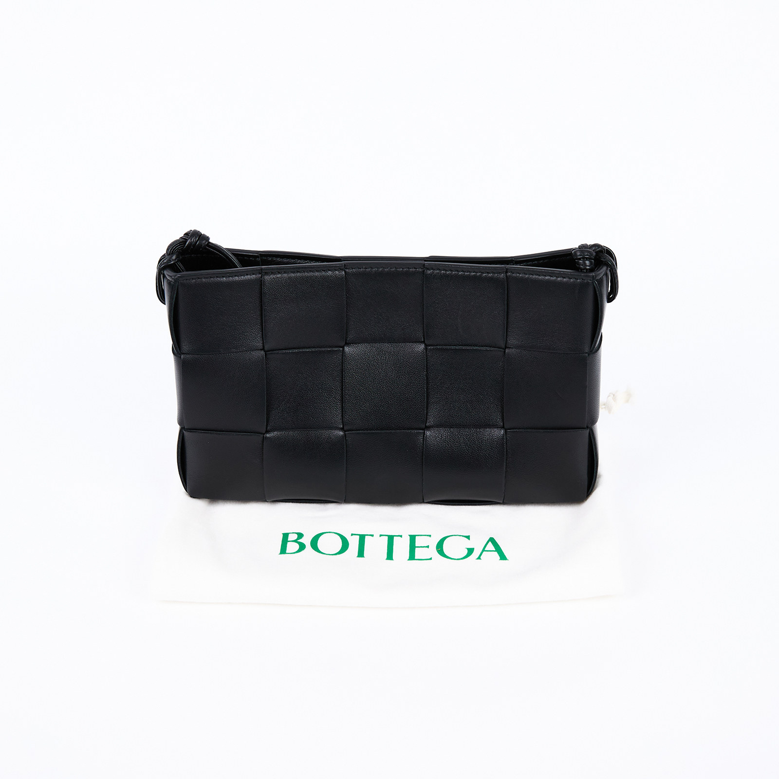 寶緹嘉 BOTTEGA VENETA Cassette 肩背包 腋下包 中型 730543VCQC4 黑 5X3  單肩包 防塵袋