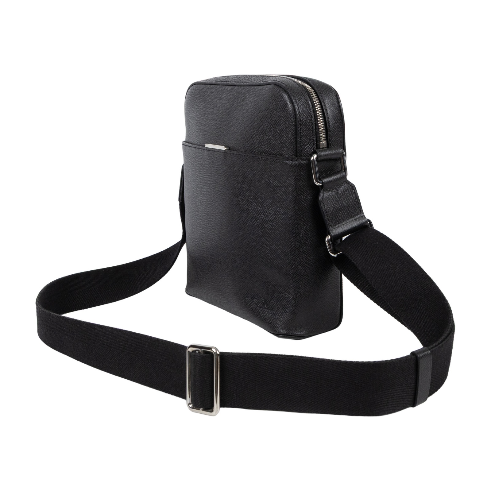 路易威登 LOUIS VUITTON Taiga Anton 斜背包 單肩包 郵差包 小號 M33431 黑色taiga斜背包 防塵袋