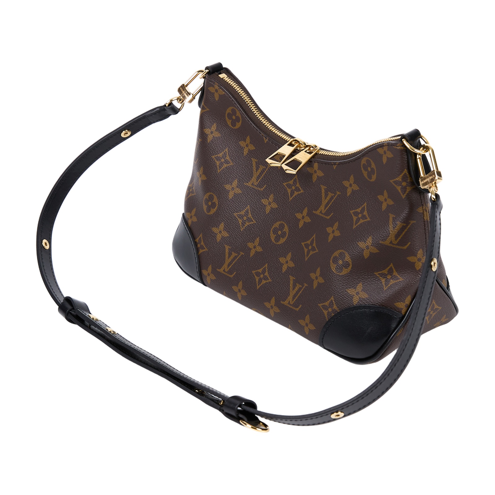 路易威登 LOUIS VUITTON Boulogne 黑色 牛角包 手提 斜肩背包 M45831 晶片款 黑Boulogne PM 原廠盒子/防塵袋/背帶