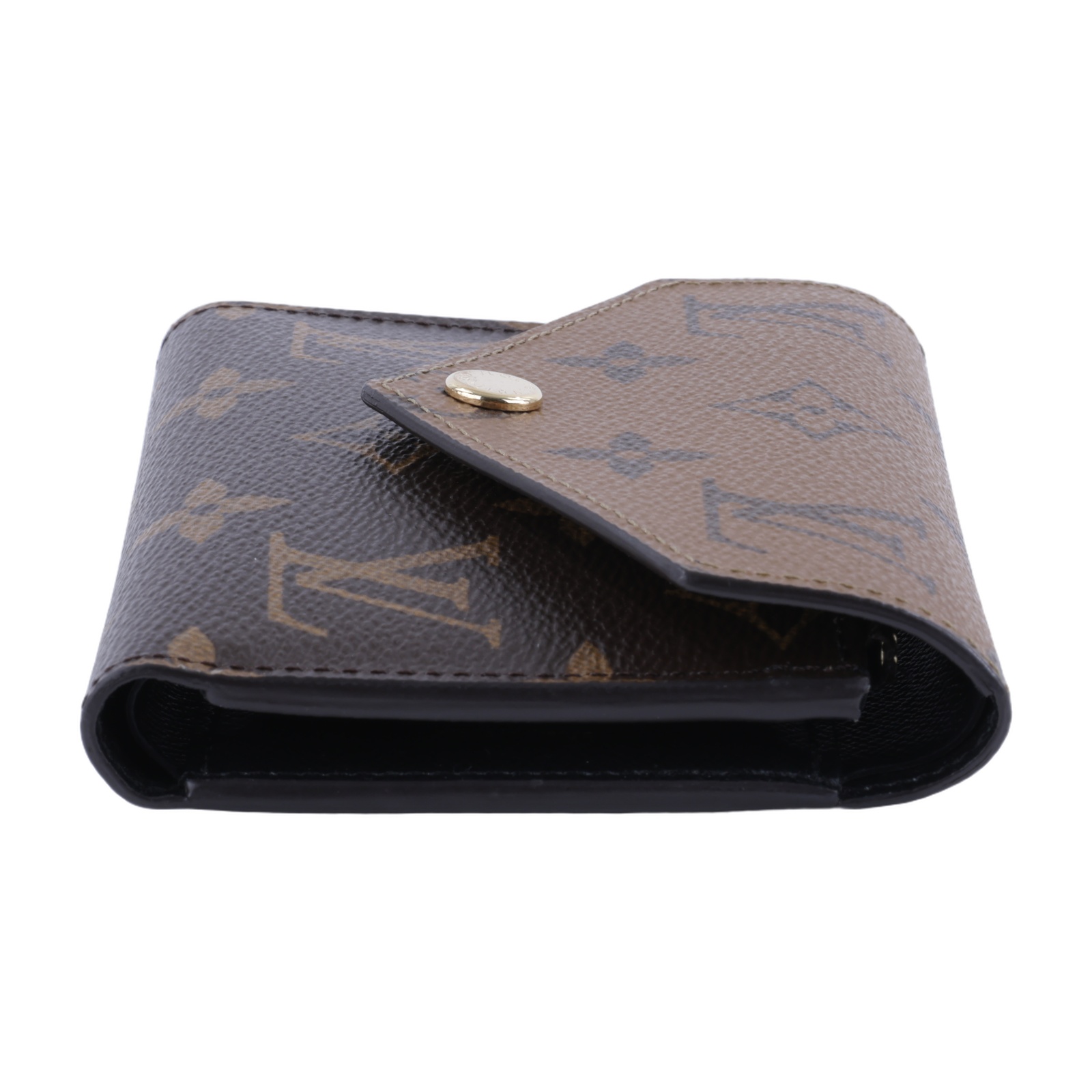 路易威登 LOUIS VUITTON Victorine 錢包 Reverse塗層帆布 M81557 晶片款 VICTORINE雙色短夾 原廠盒子/防塵袋
