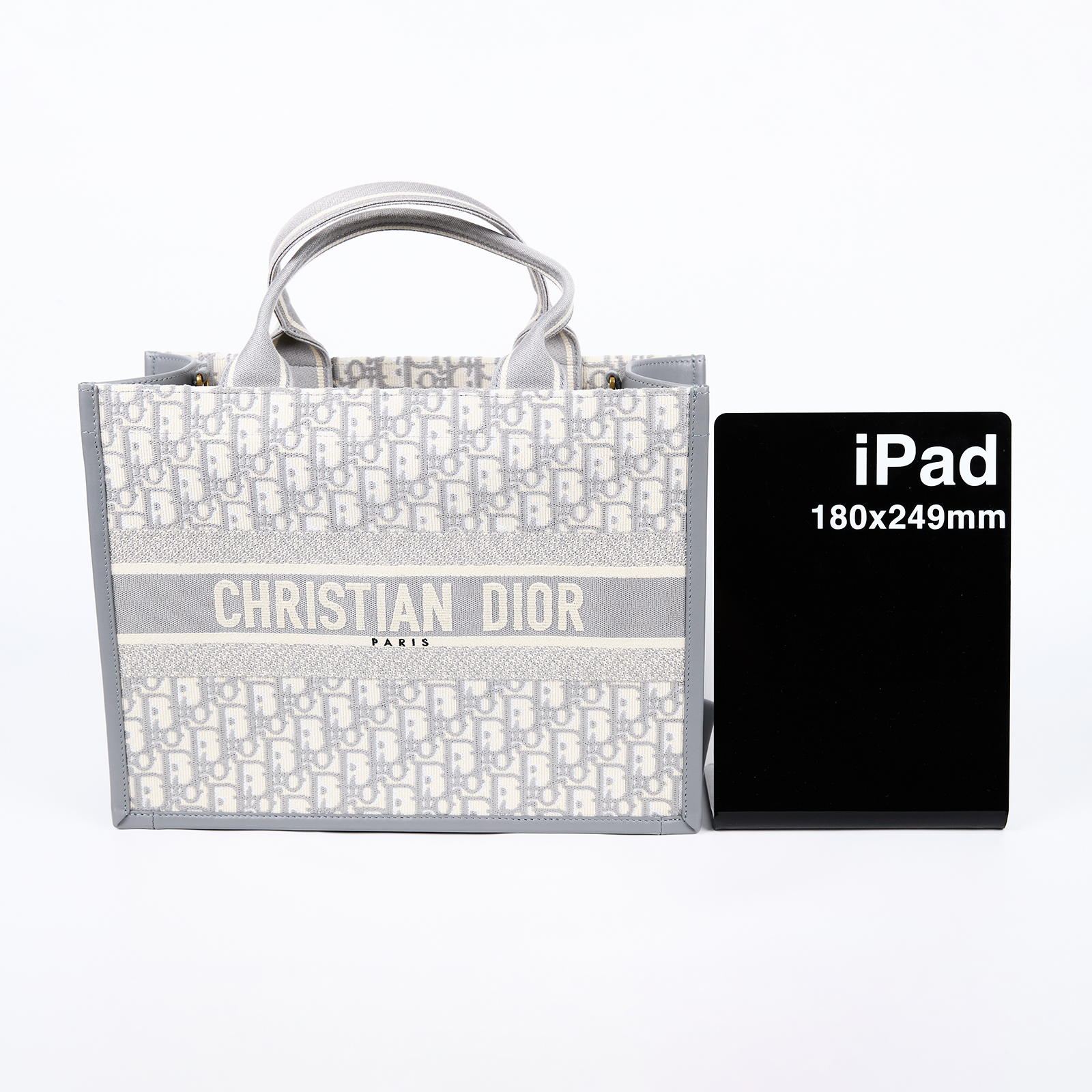 迪奧 CHRISTIAN DIOR Book Tote 中型 托特包 M1324CZBB  原廠盒子/防塵袋/購買證明/背帶/保證卡