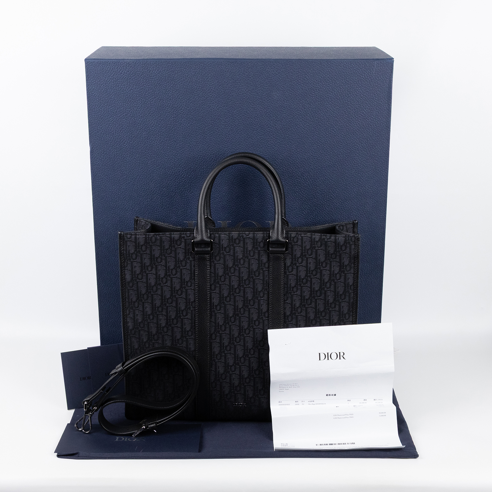 迪奧 CHRISTIAN DIOR Affaires East-West 托特包 手提包 肩背包 1ESSH232YKY  原廠盒子/防塵袋/購買證明/背帶/保證卡