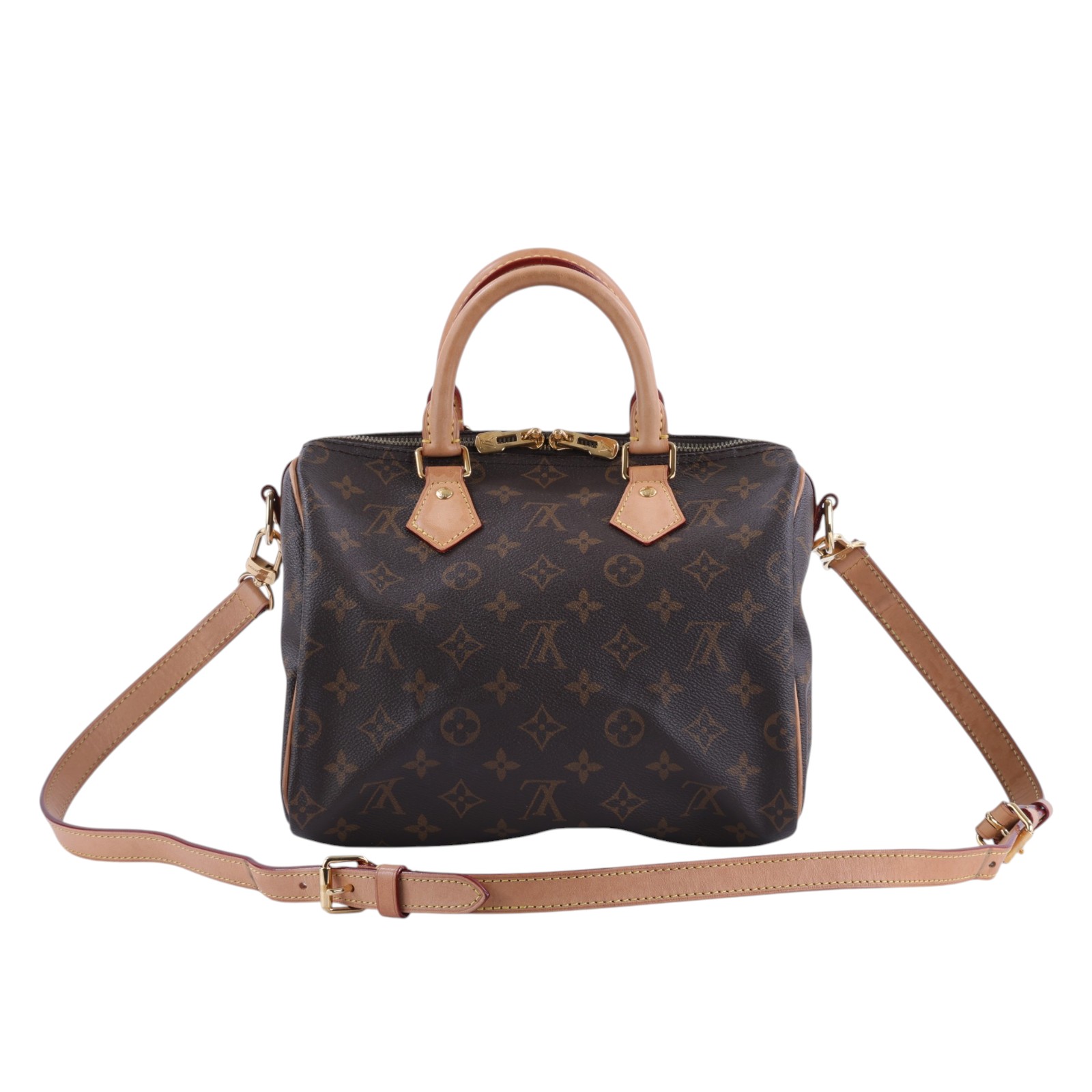 路易威登 LOUIS VUITTON Speedy Bandoulière 25  波士頓包 手提包 經典帆布 M46977 晶片款  原廠盒子/背帶/鎖組/防塵袋