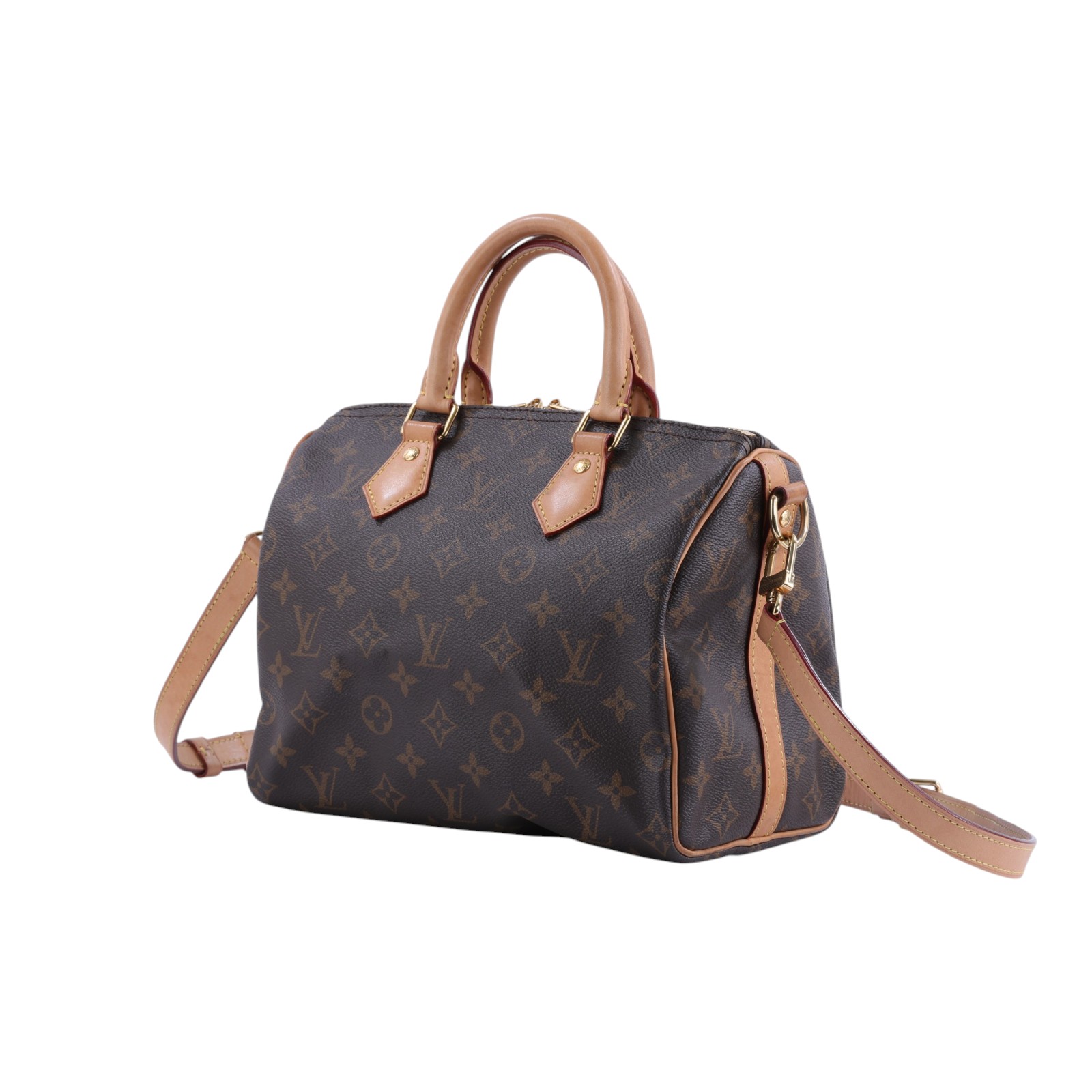 路易威登 LOUIS VUITTON Speedy Bandoulière 25  波士頓包 手提包 經典帆布 M46977 晶片款  原廠盒子/背帶/鎖組/防塵袋