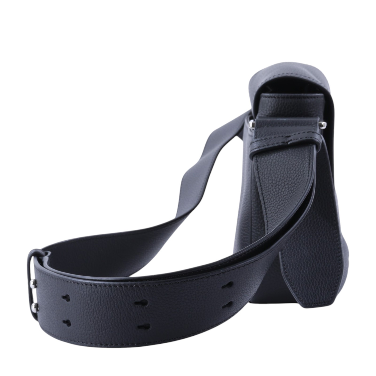 迪奧 CHRISTIAN DIOR Saddle 郵差包 1ADME130YMJ 黑牛皮SADDLE迷你郵差包 防塵袋