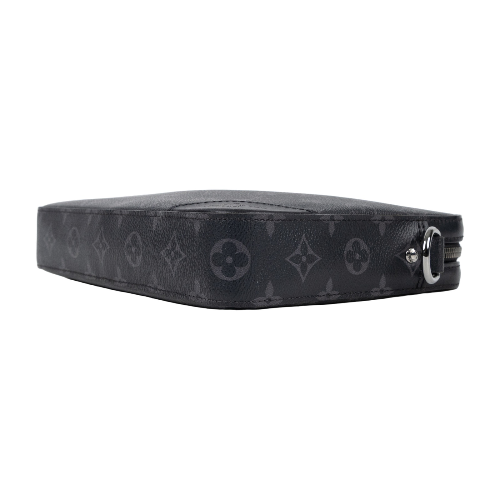 路易威登 LOUIS VUITTON Trio 郵差包 Eclipse帆布 黑色 灰色 M69443 晶片款  原廠盒子/防塵袋/背帶/子包2