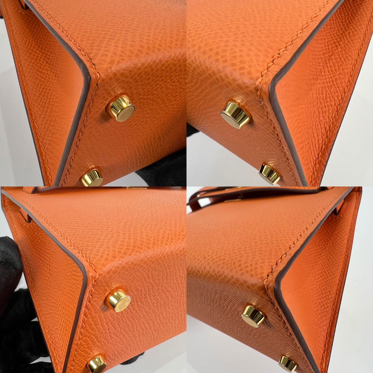 愛馬仕 Hermes Kelly Bag 凱莉包 mini KLM W FI 567 BM W刻 橘Mini Kelly II 原廠盒子/防塵袋2/背帶