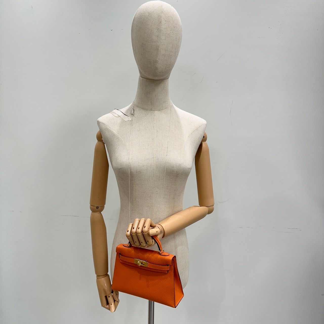 愛馬仕 Hermes Kelly Bag 凱莉包 mini KLM W FI 838 GG  原廠盒子/防塵袋2/背帶